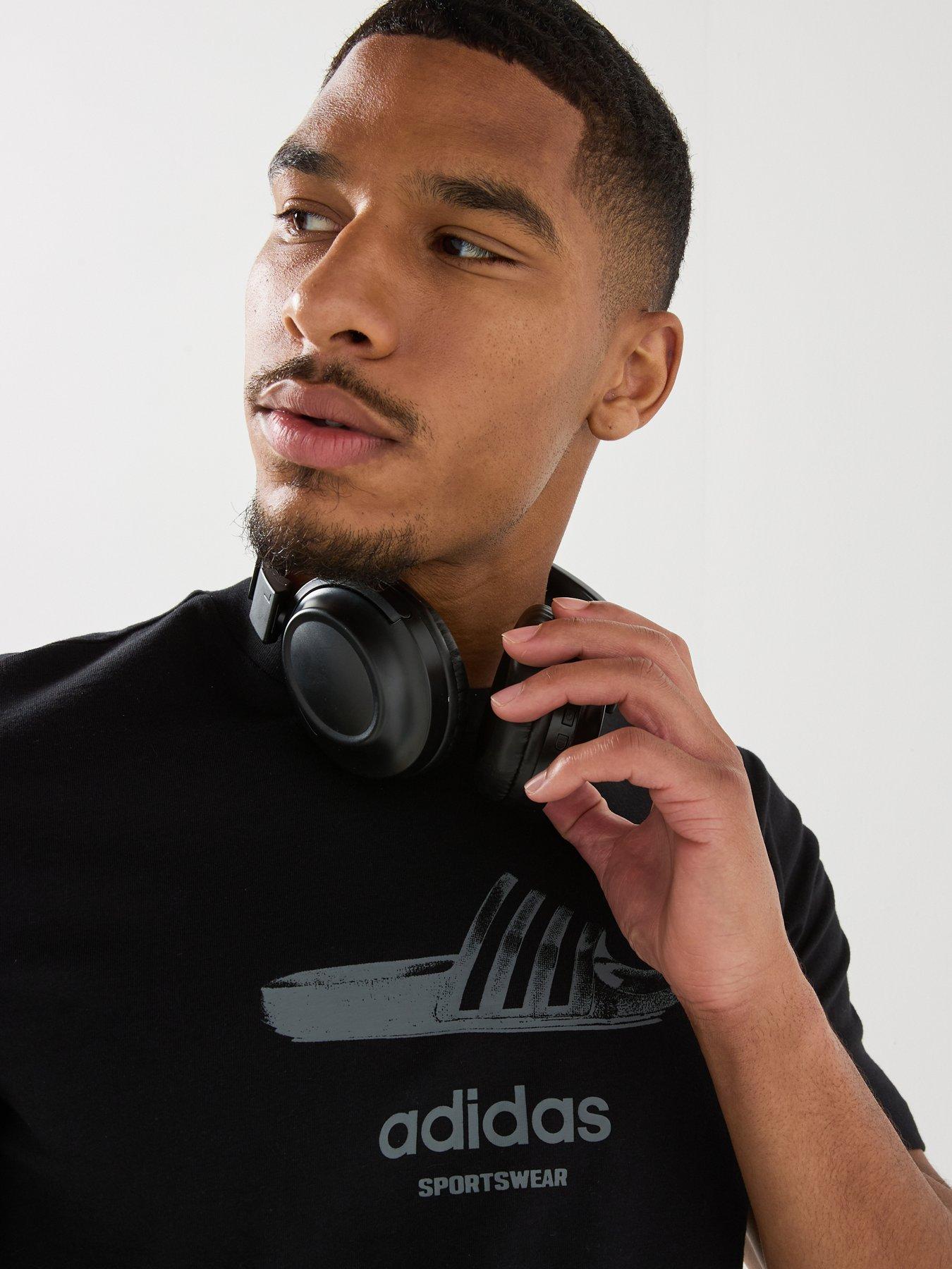 Image 4 of 4 of adidas Sportswear Mens Graphic Tee - Black