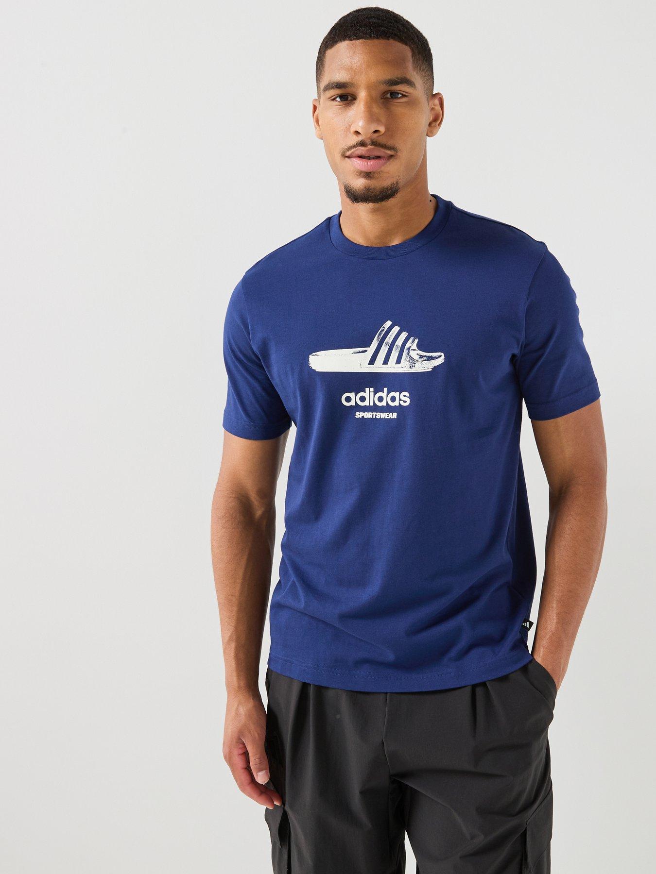 Image 1 of 4 of adidas Sportswear Mens Mens Graphic Tee - Blue