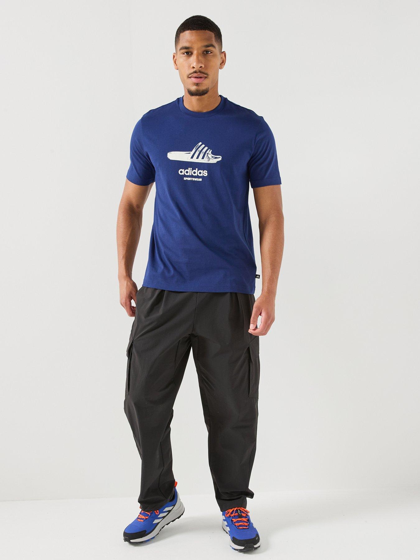 Image 3 of 4 of adidas Sportswear Mens Mens Graphic Tee - Blue