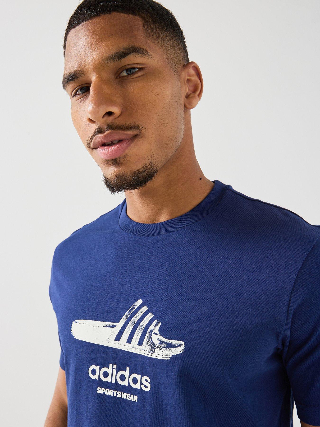 Image 4 of 4 of adidas Sportswear Mens Mens Graphic Tee - Blue