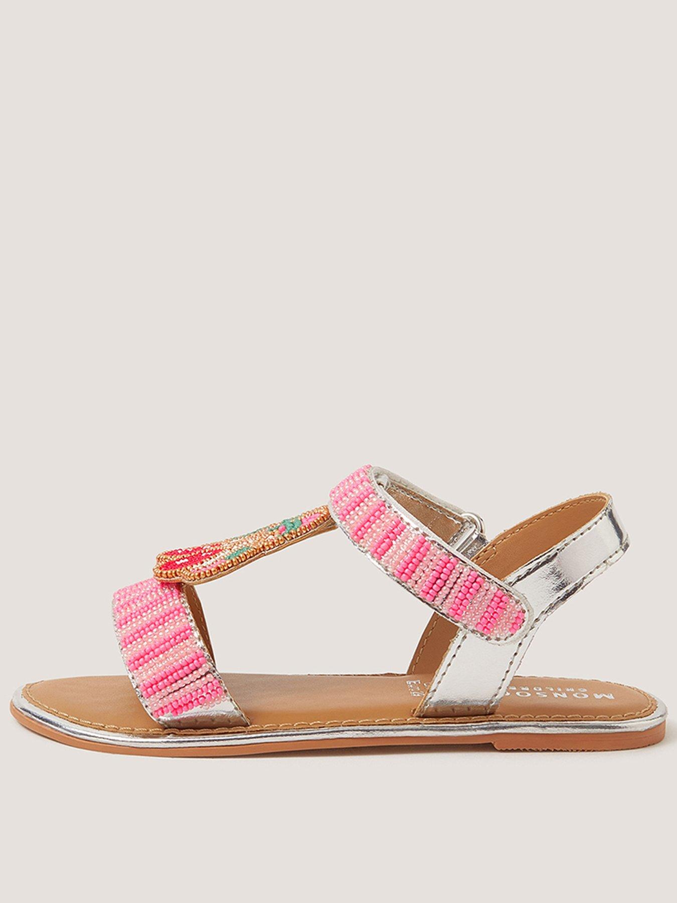 Monsoon Girls Cherry Beaded Sandals