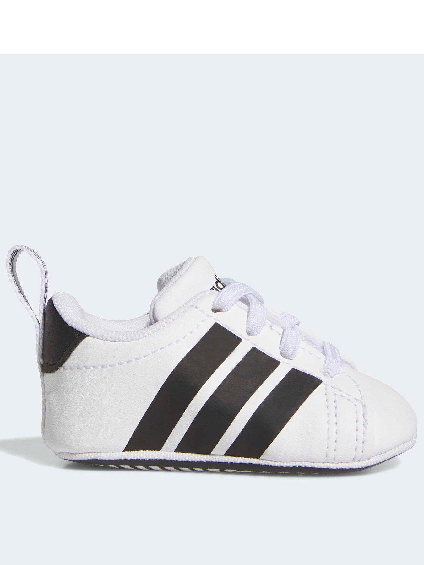 Image 1 of 7 of adidas Sportswear Infant Grand Court Crib - White