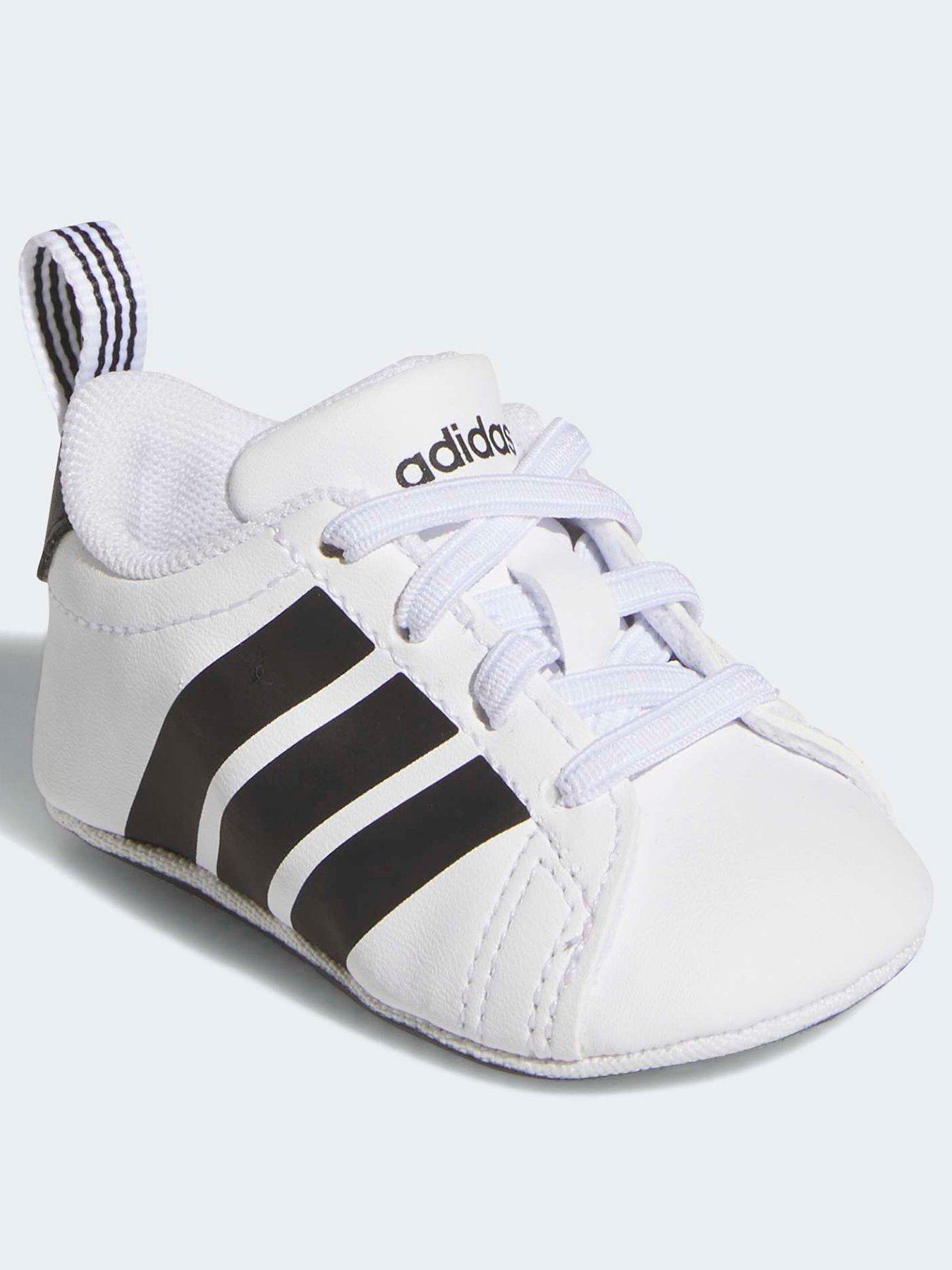 Image 2 of 7 of adidas Sportswear Infant Grand Court Crib - White