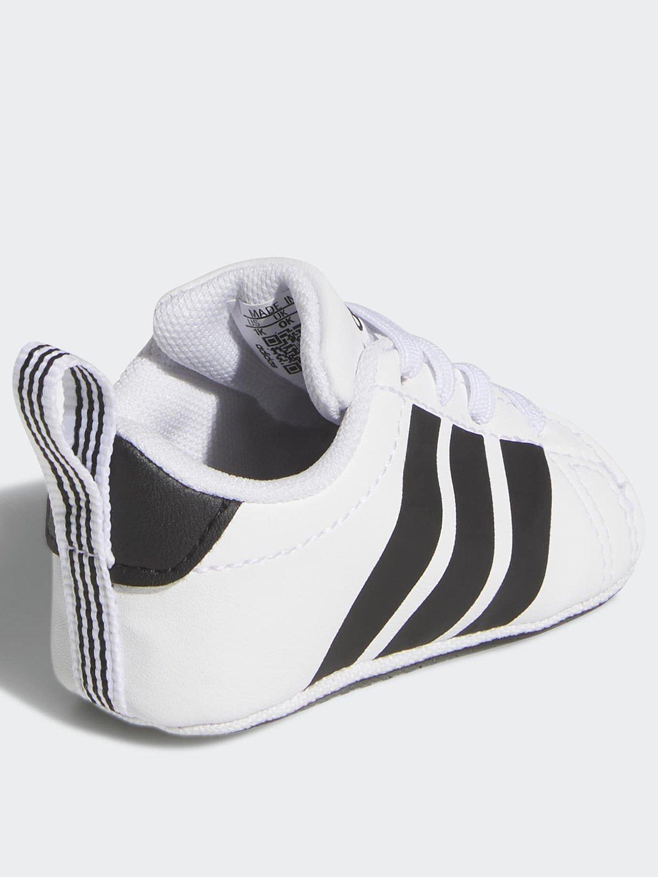 Image 3 of 7 of adidas Sportswear Infant Grand Court Crib - White
