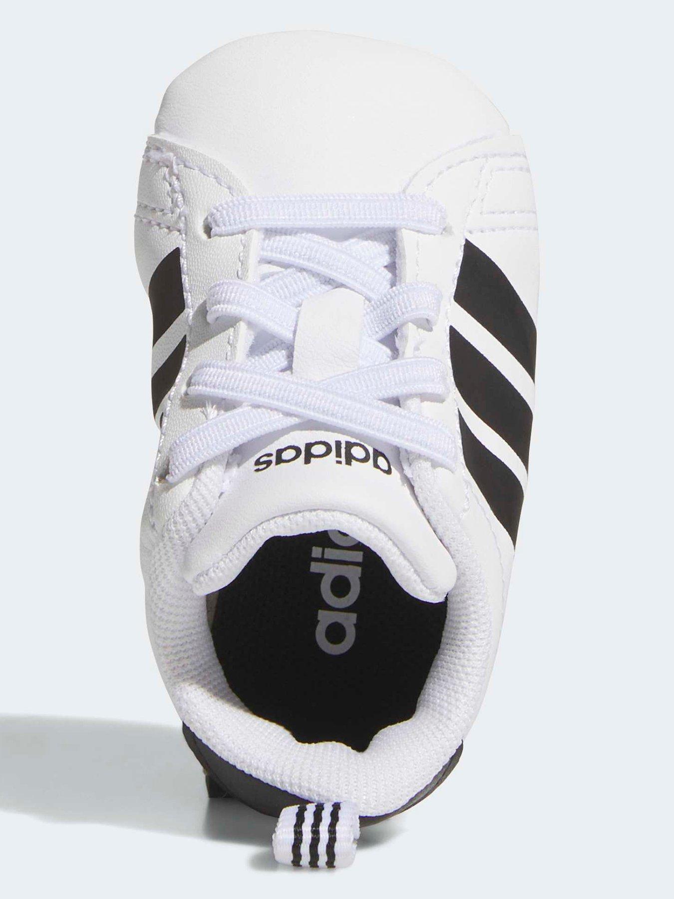 Image 4 of 7 of adidas Sportswear Infant Grand Court Crib - White