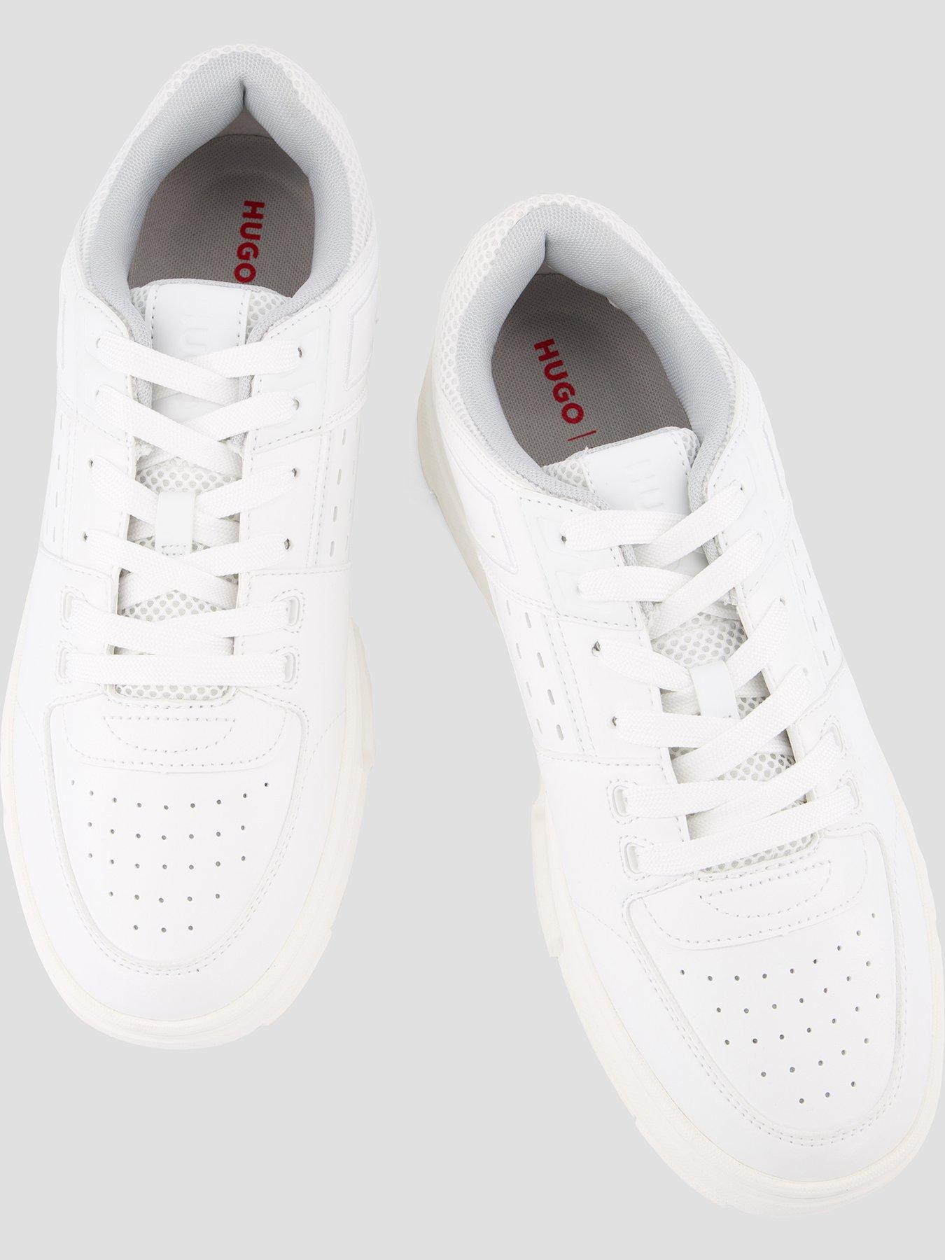 Image 3 of 7 of HUGO Yarrow Tennis PU Trainers - White