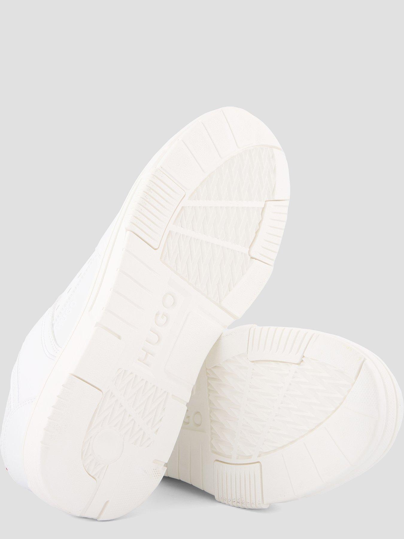 Image 4 of 7 of HUGO Yarrow Tennis PU Trainers - White