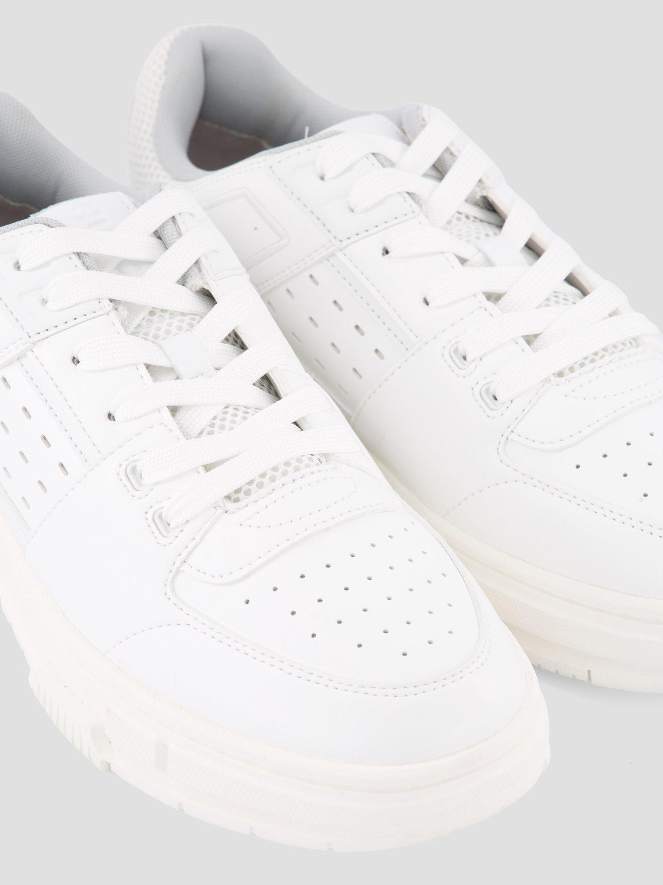 Image 5 of 7 of HUGO Yarrow Tennis PU Trainers - White