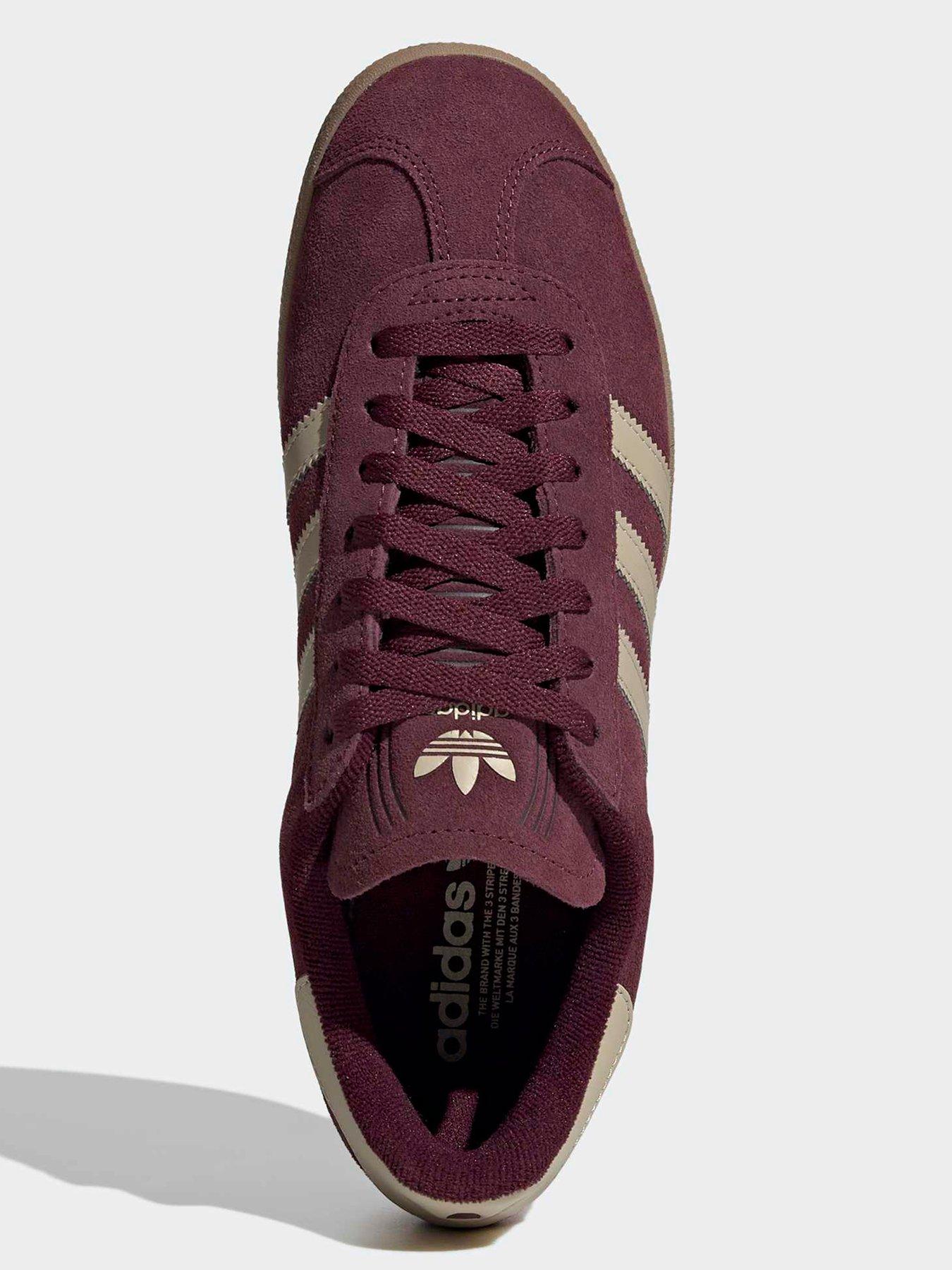 Image 4 of 7 of adidas Originals Mens Gazelle Trainers - Burgundy