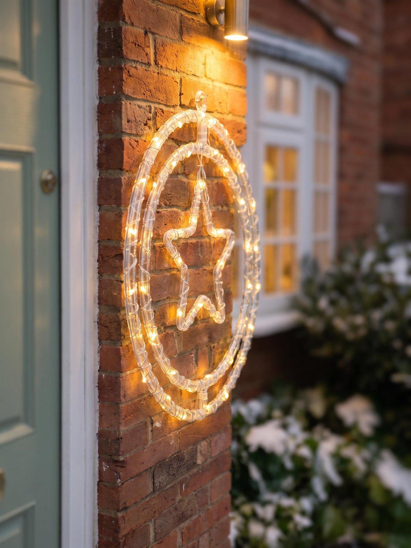Three Kings Star Rings Outdoor Christmas Light - Warm White