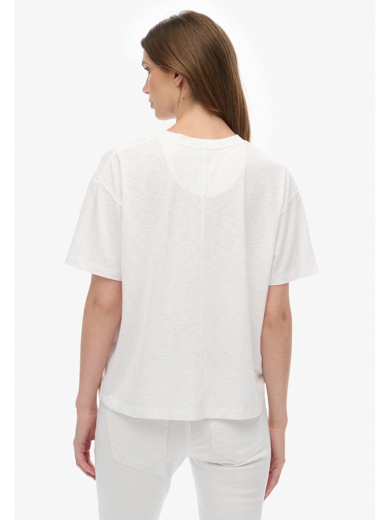 Image 2 of 6 of Superdry Studios Crew Tee - White