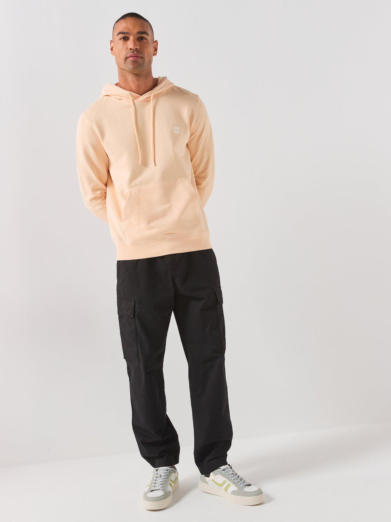 Image 3 of 6 of BOSS Wetalk Overhead Tonal Logo Hoodie - Orange