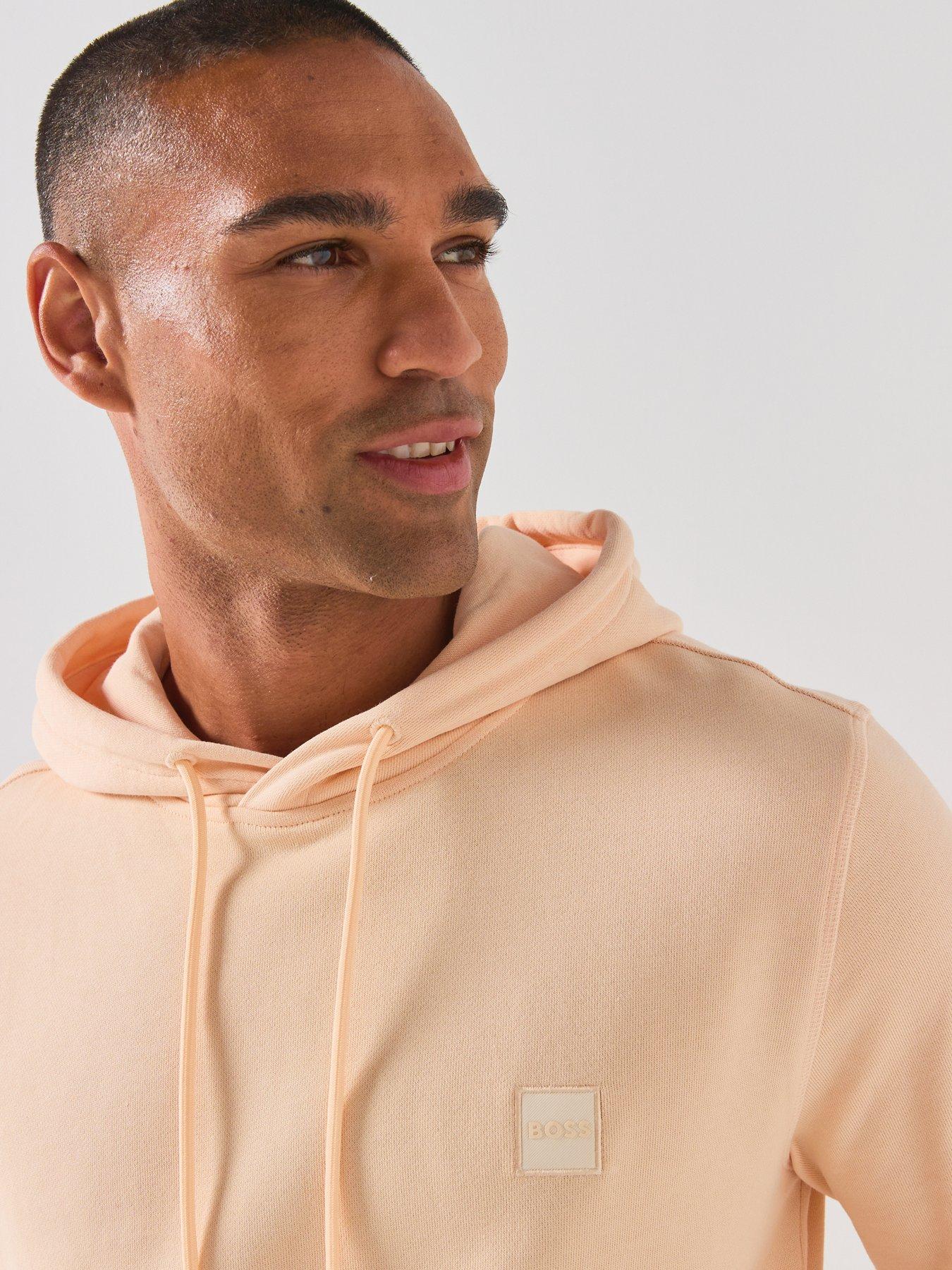 Image 4 of 6 of BOSS Wetalk Overhead Tonal Logo Hoodie - Orange