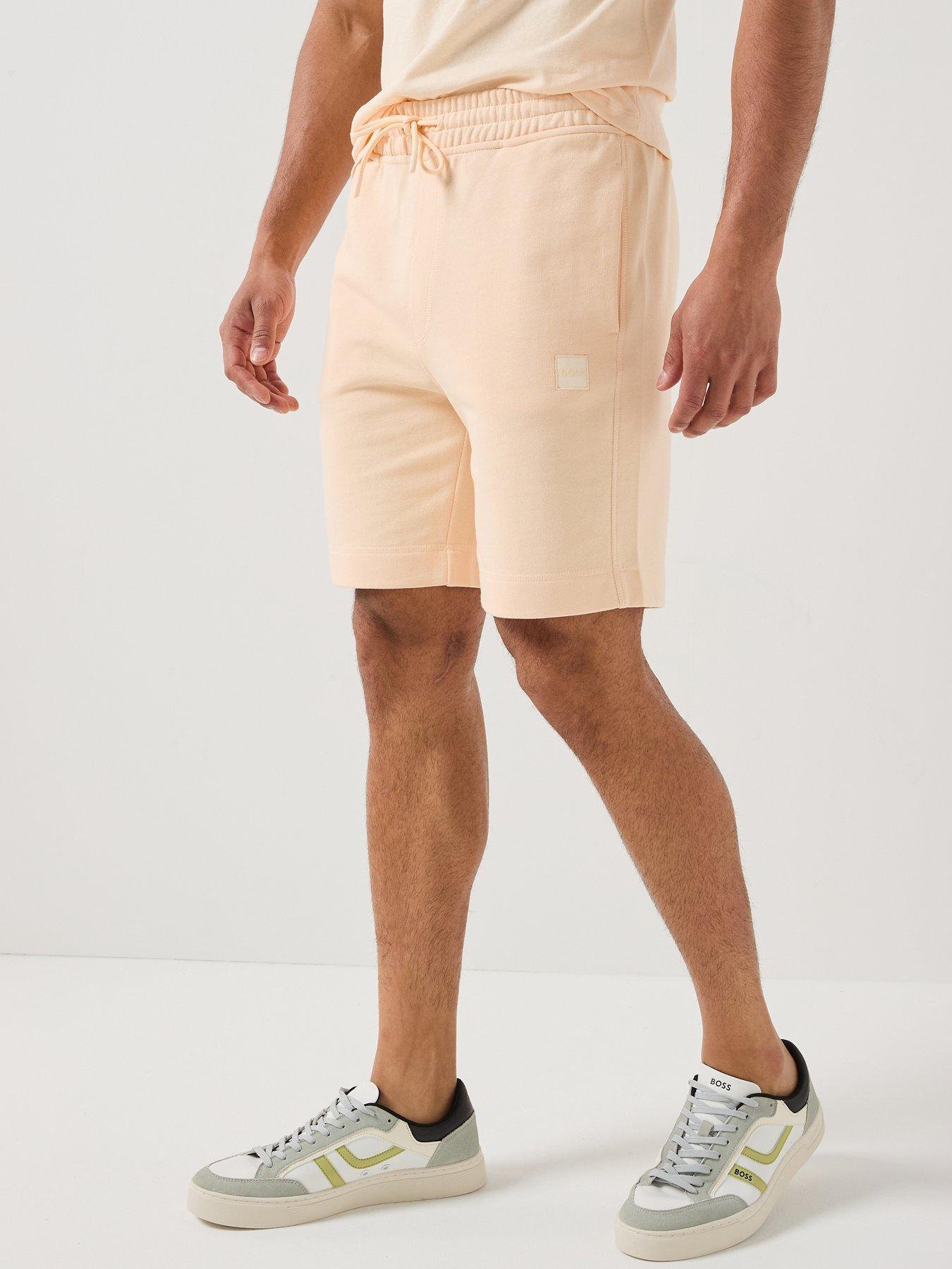 BOSS Sewalk Jersey Shorts, Orange, Size M, Men