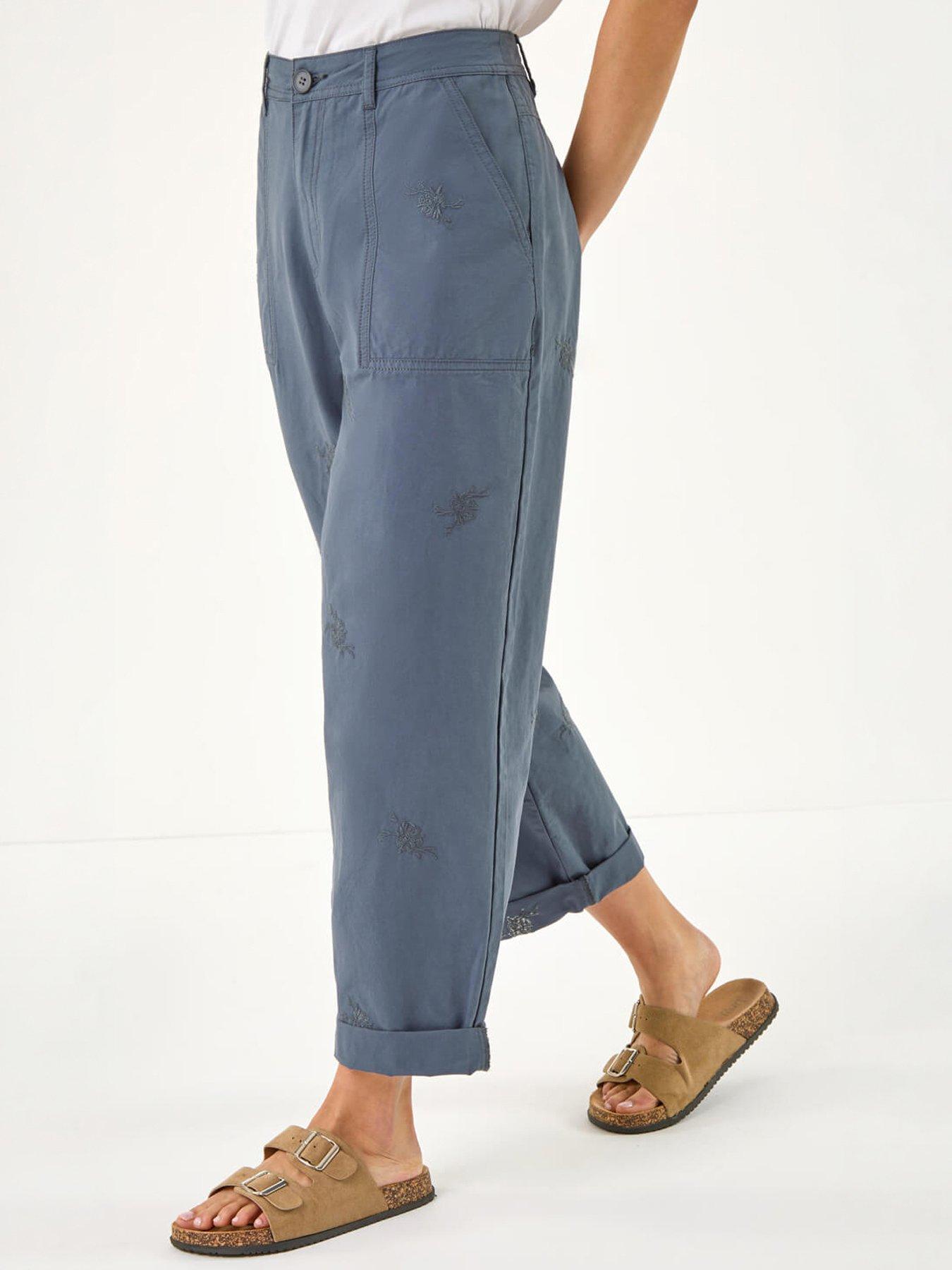 Roman Petite Cotton Embroidered Trouser
