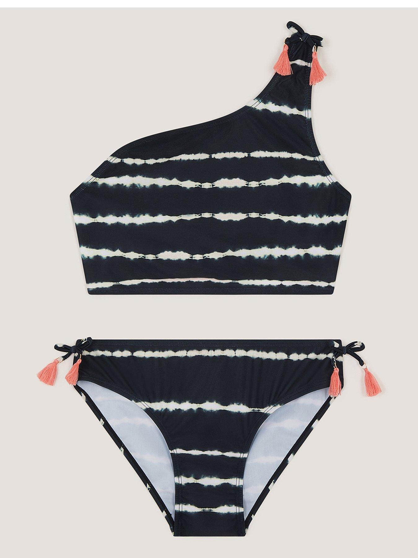 Image 1 of 3 of Monsoon Girls Storm Tye Dye Bikini - Black