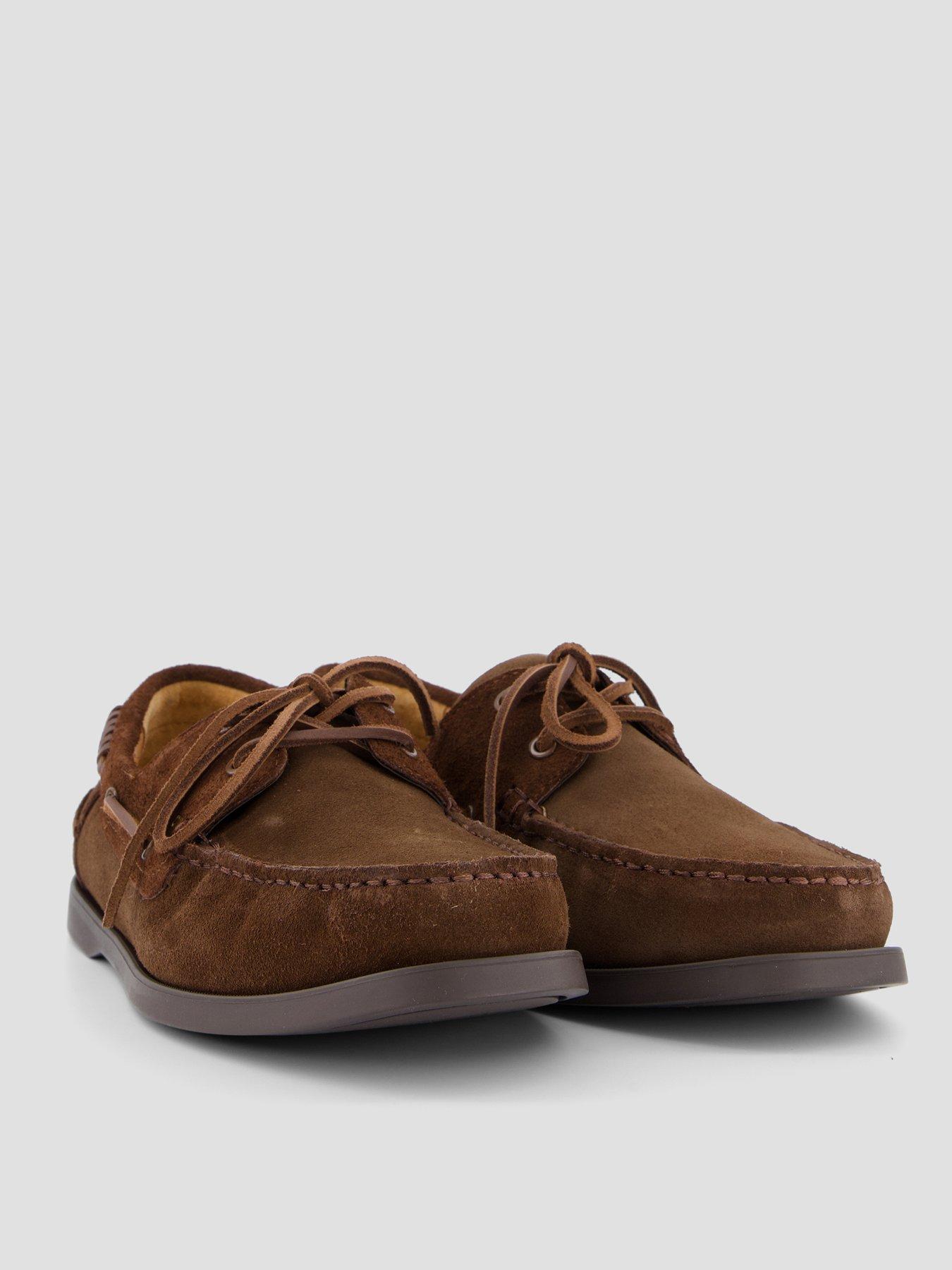 Image 6 of 7 of HUGO Darcy Suede Boat Shoes - Brown