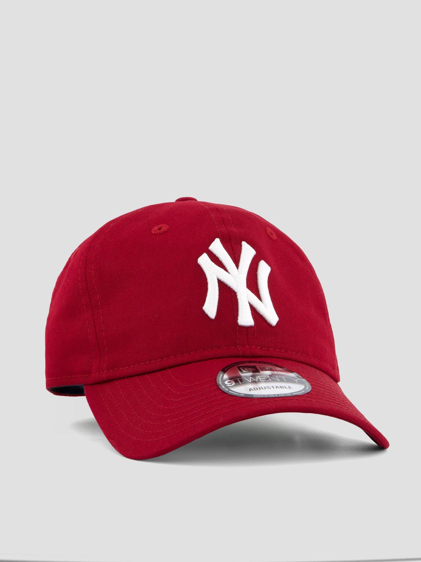 Image 3 of 4 of New Era Mens League Essential 9TWENTY New York Yankees Cap - Red