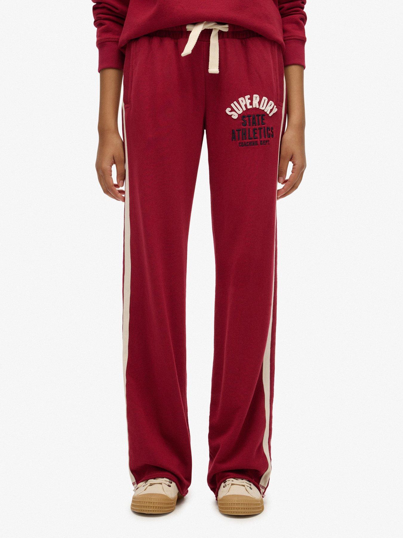 Superdry Athletic Essentials Hockey Joggers- Red