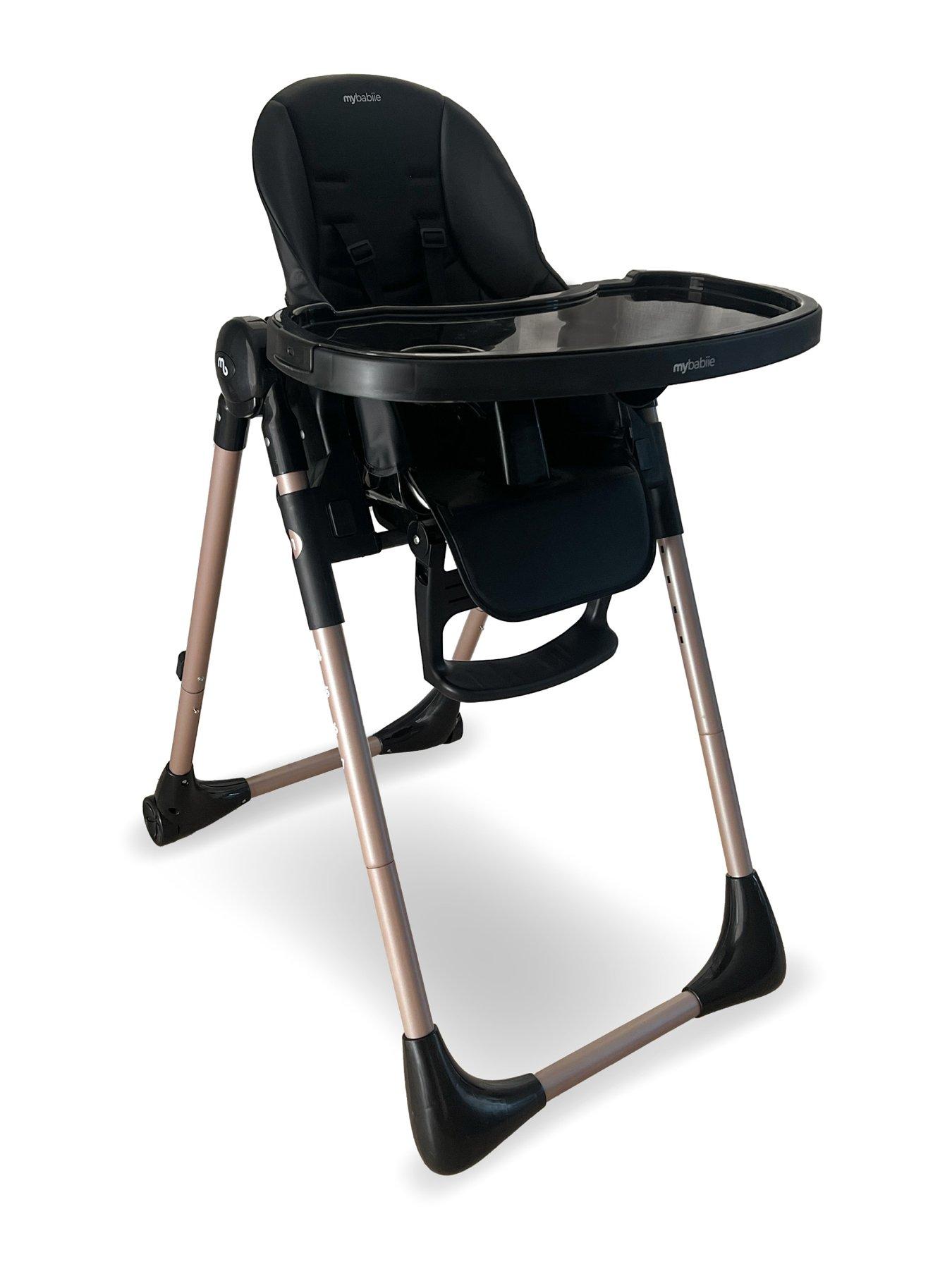 Image 1 of 8 of My Babiie MBHC9 Luxe Highchair from Birth - Rose Gold Black