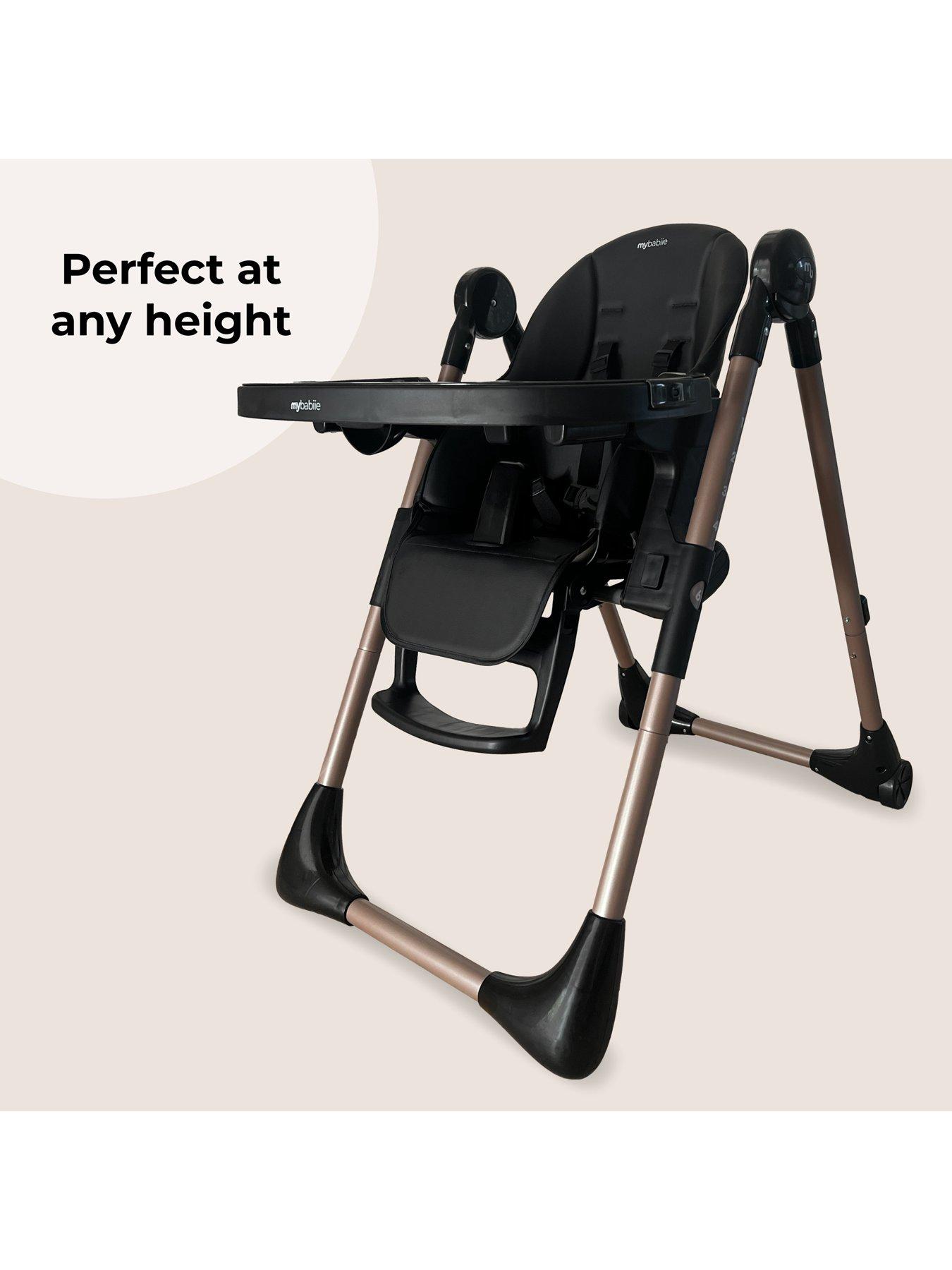 Image 4 of 8 of My Babiie MBHC9 Luxe Highchair from Birth - Rose Gold Black