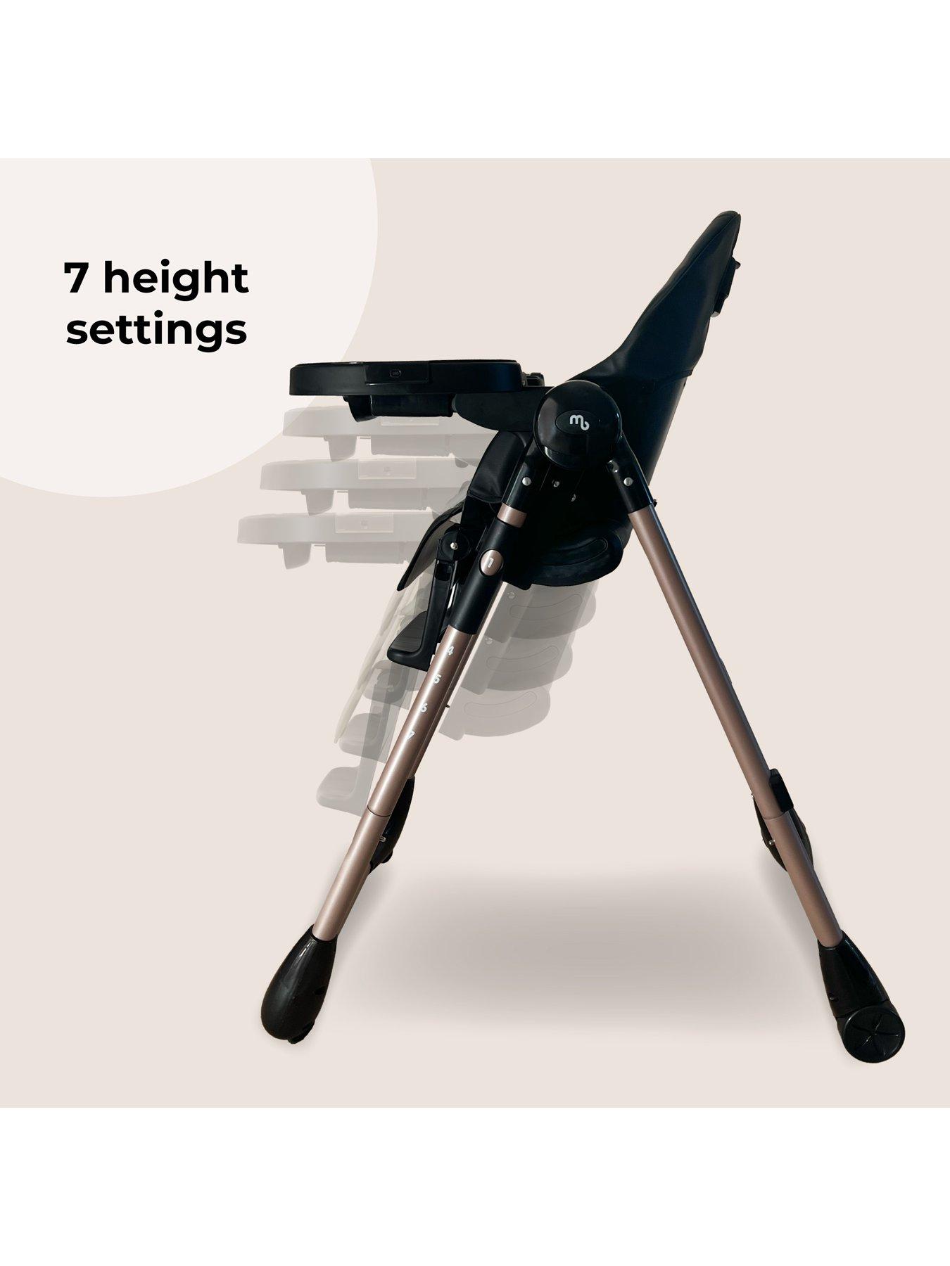 Image 5 of 8 of My Babiie MBHC9 Luxe Highchair from Birth - Rose Gold Black