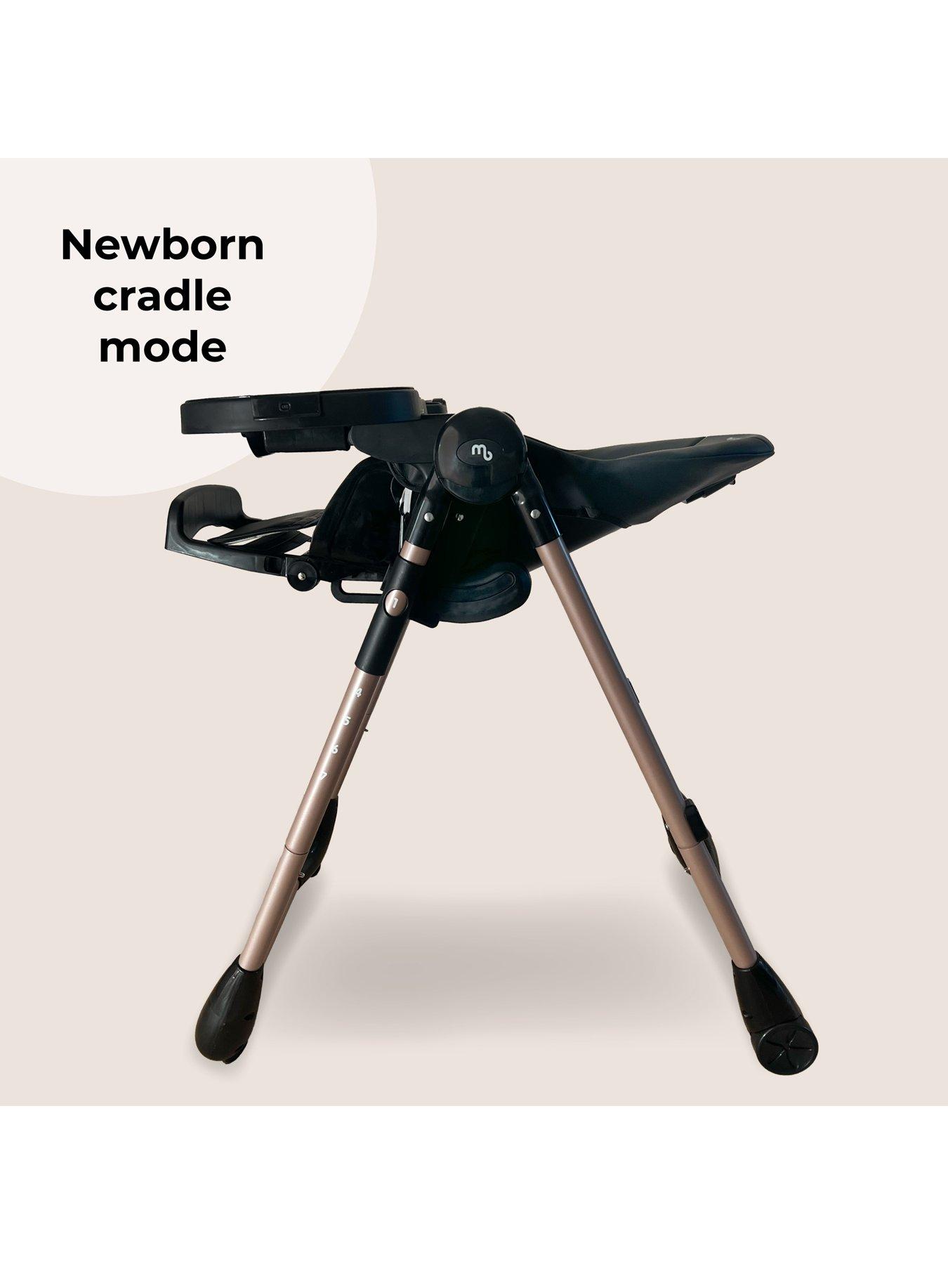 Image 6 of 8 of My Babiie MBHC9 Luxe Highchair from Birth - Rose Gold Black