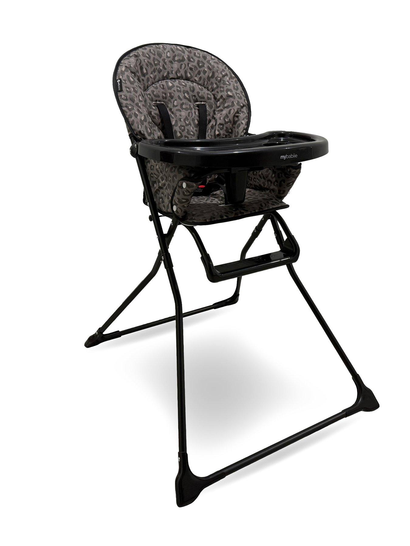 Image 1 of 8 of My Babiie MBHC1 Compact Highchair - Black Leopard