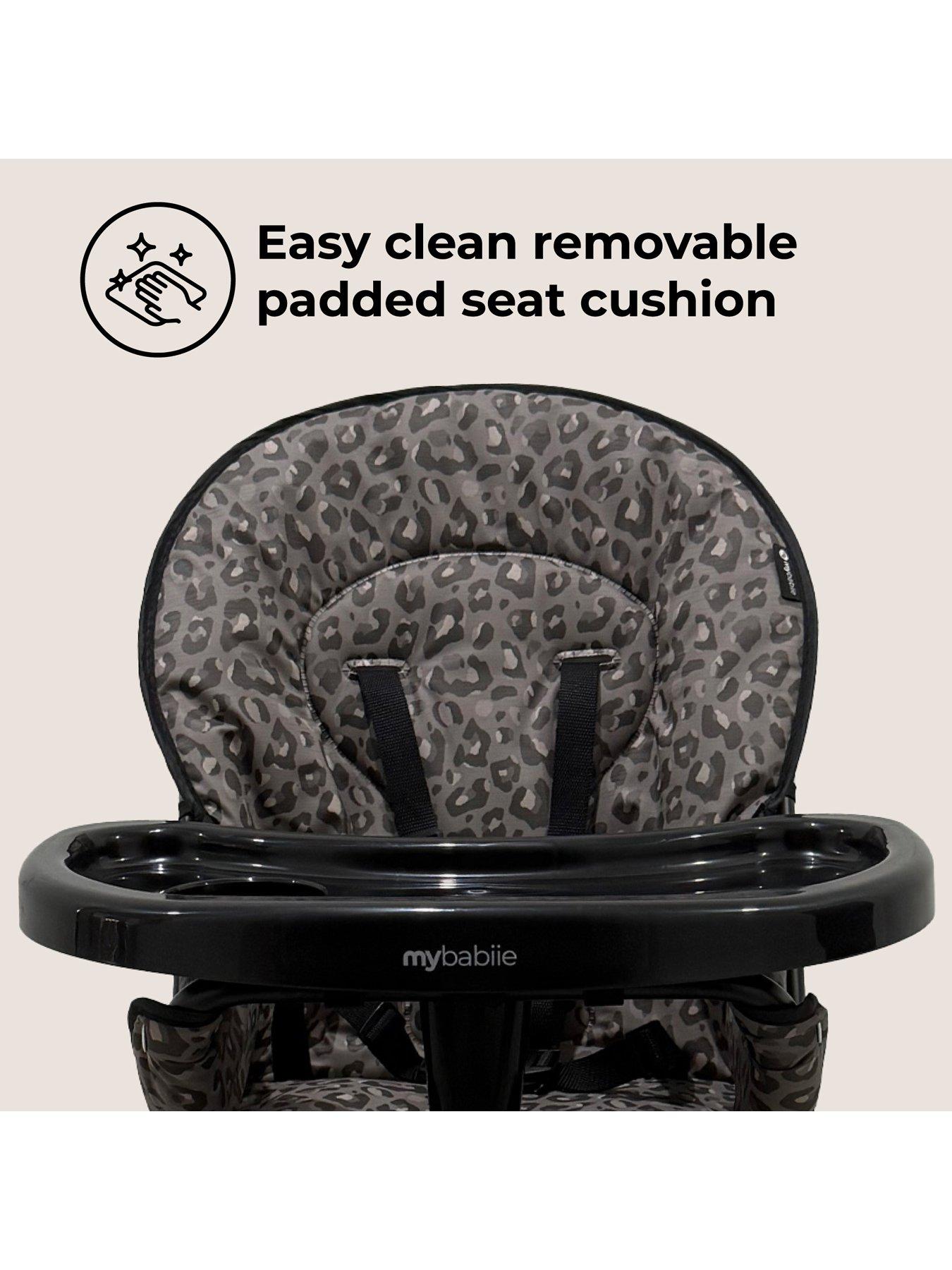 Image 4 of 8 of My Babiie MBHC1 Compact Highchair - Black Leopard