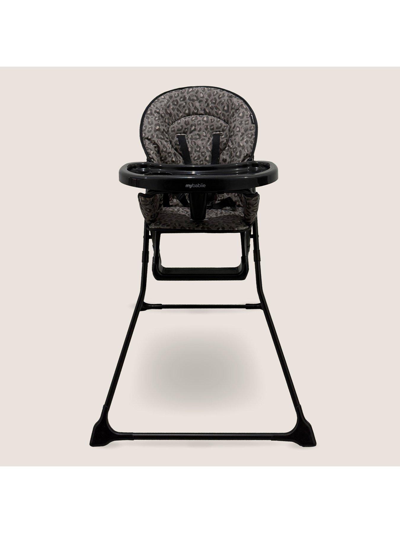 Image 5 of 8 of My Babiie MBHC1 Compact Highchair - Black Leopard