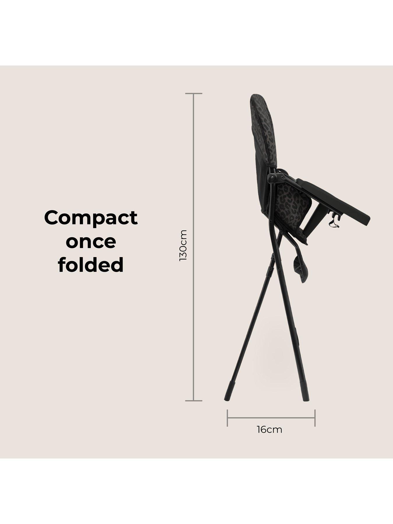 Image 7 of 8 of My Babiie MBHC1 Compact Highchair - Black Leopard