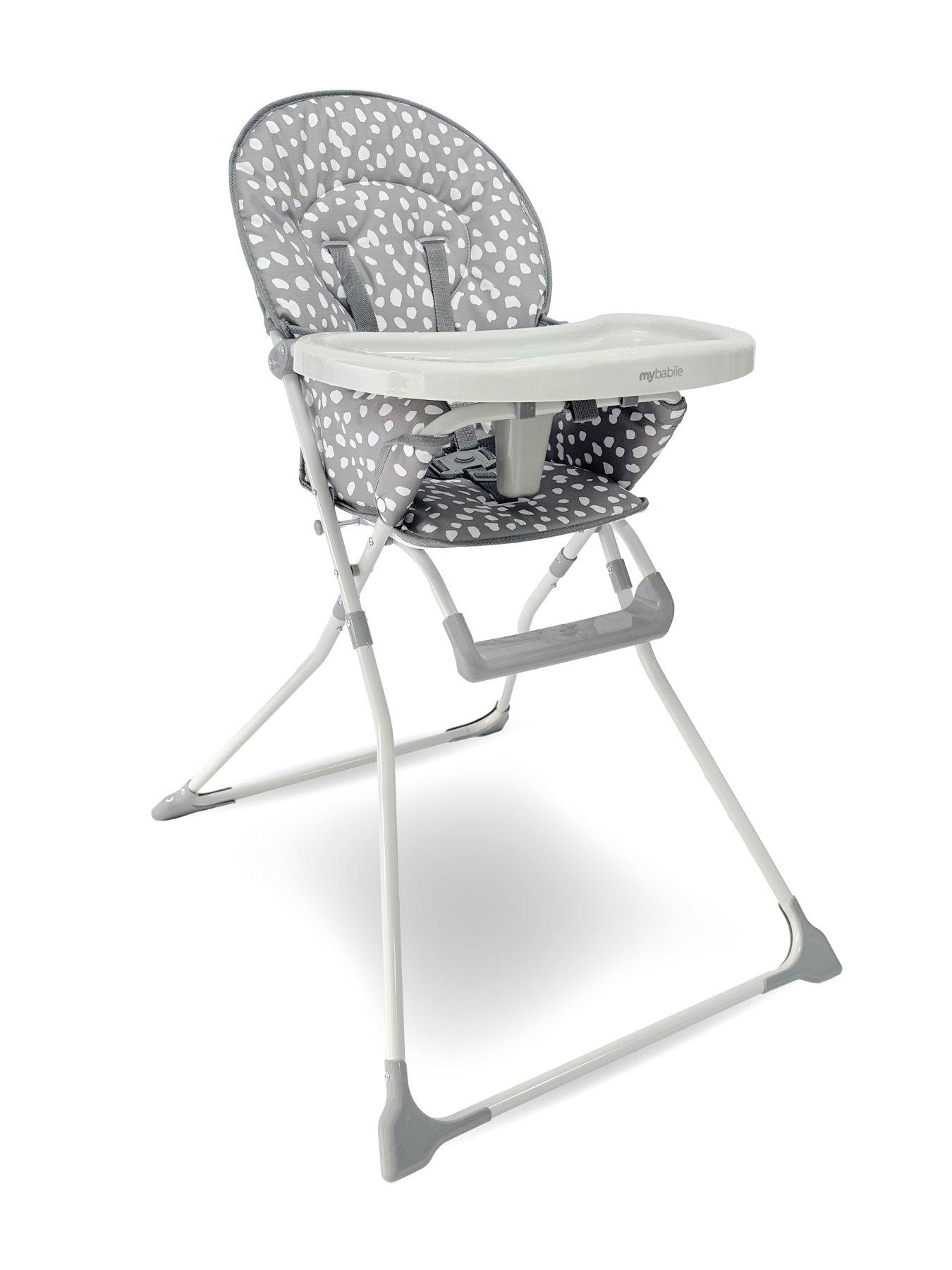 Image 1 of 8 of My Babiie MBHC1 Compact Highchair - Grey Dalmation