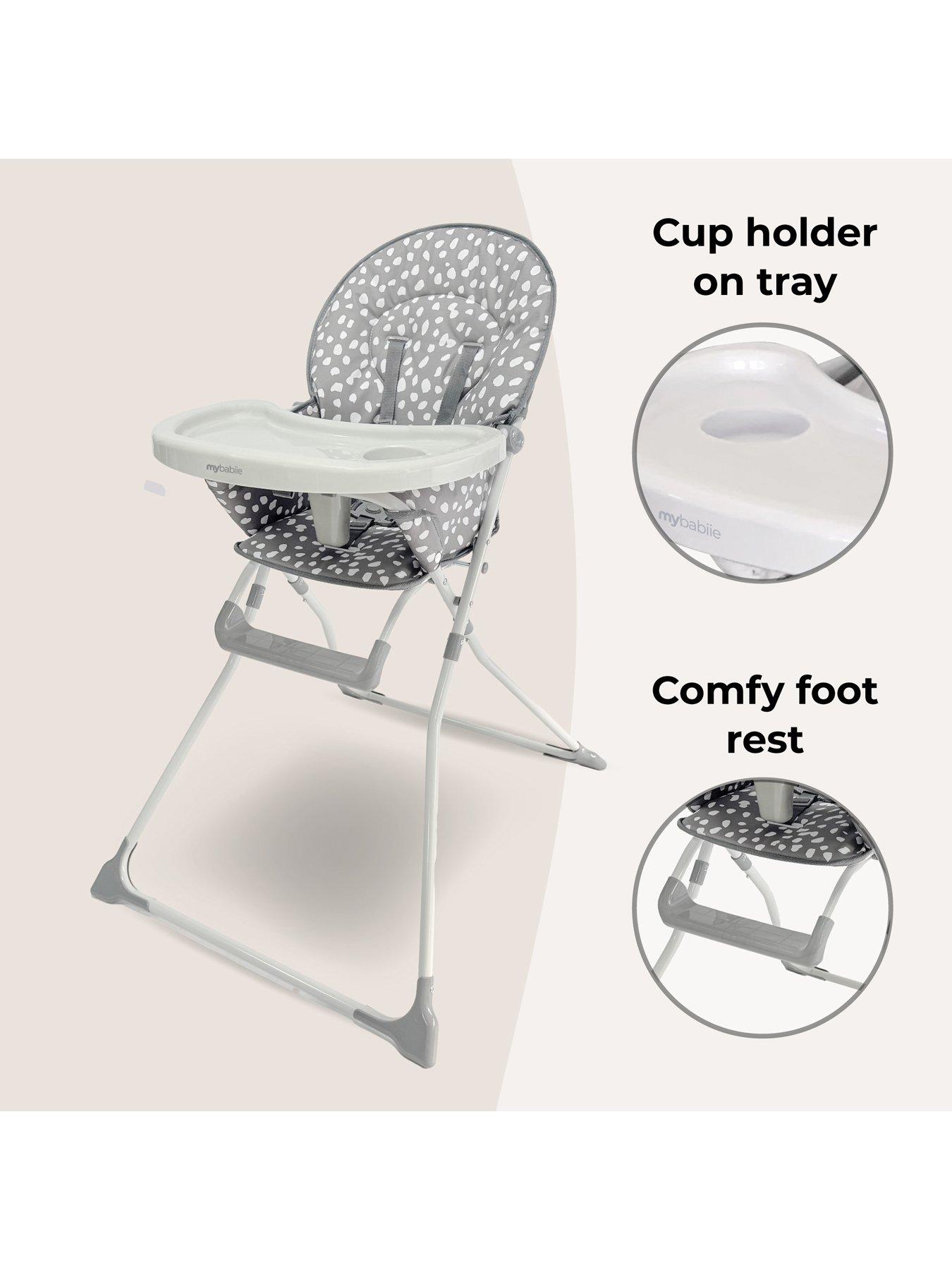 Image 3 of 8 of My Babiie MBHC1 Compact Highchair - Grey Dalmation