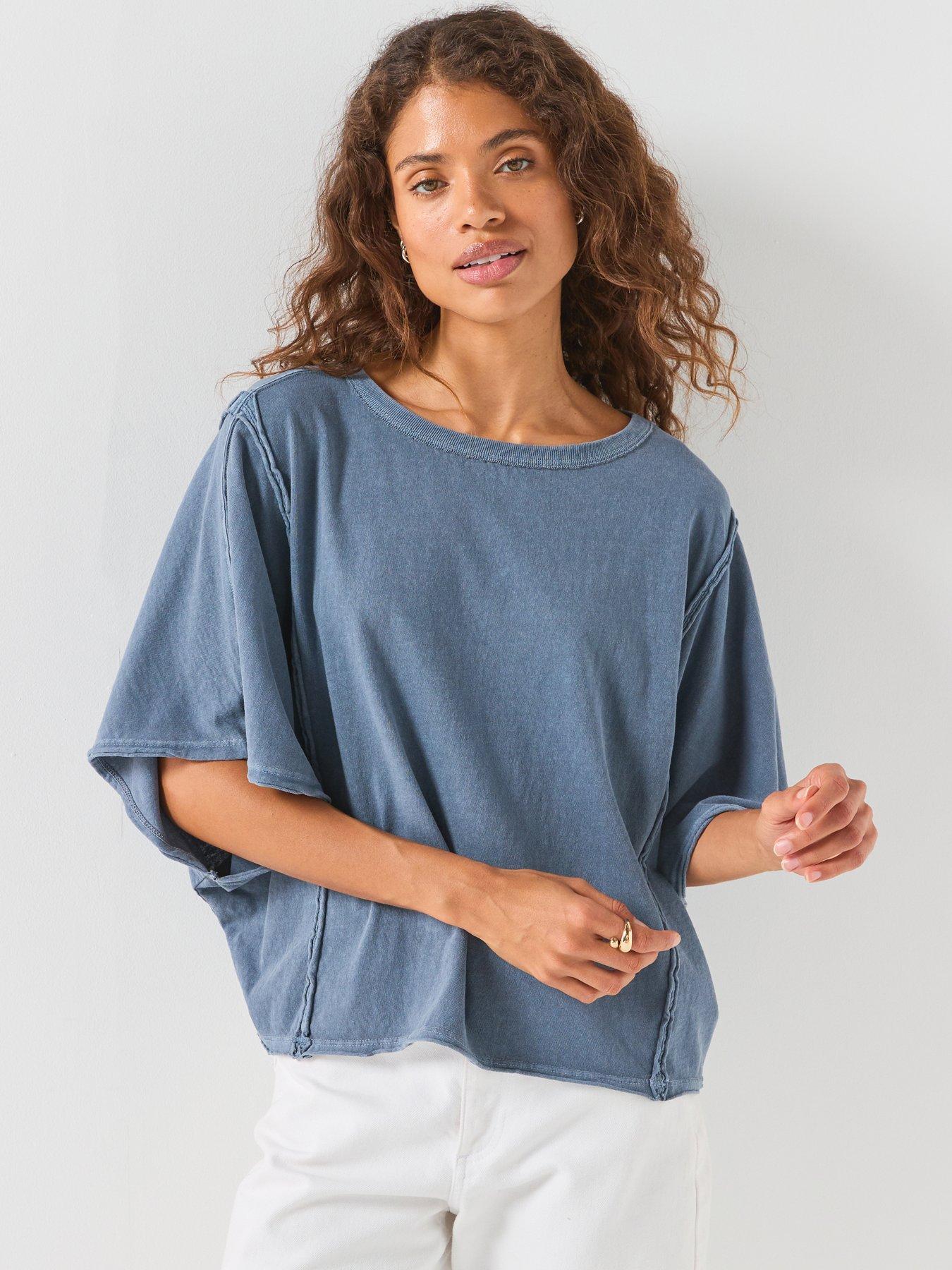 FREE PEOPLE We The Free Next Level Tee - Blue