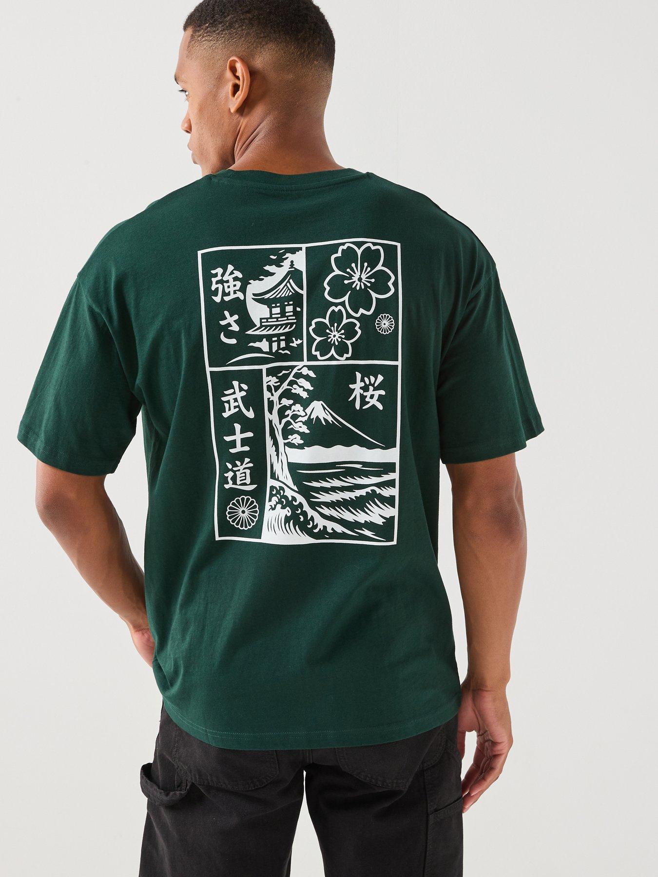 Image 1 of 6 of Jack & Jones Dylan T-Shirt - Green