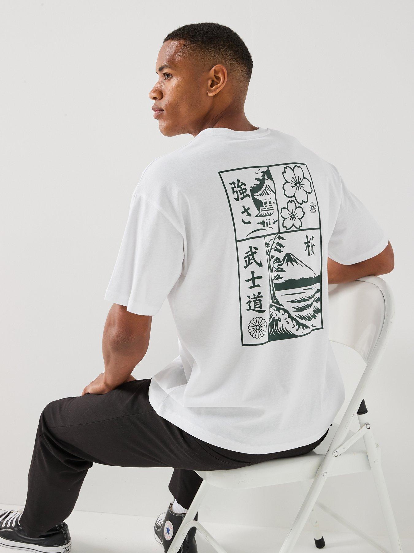 Image 1 of 6 of Jack & Jones Dylan T-Shirt - White