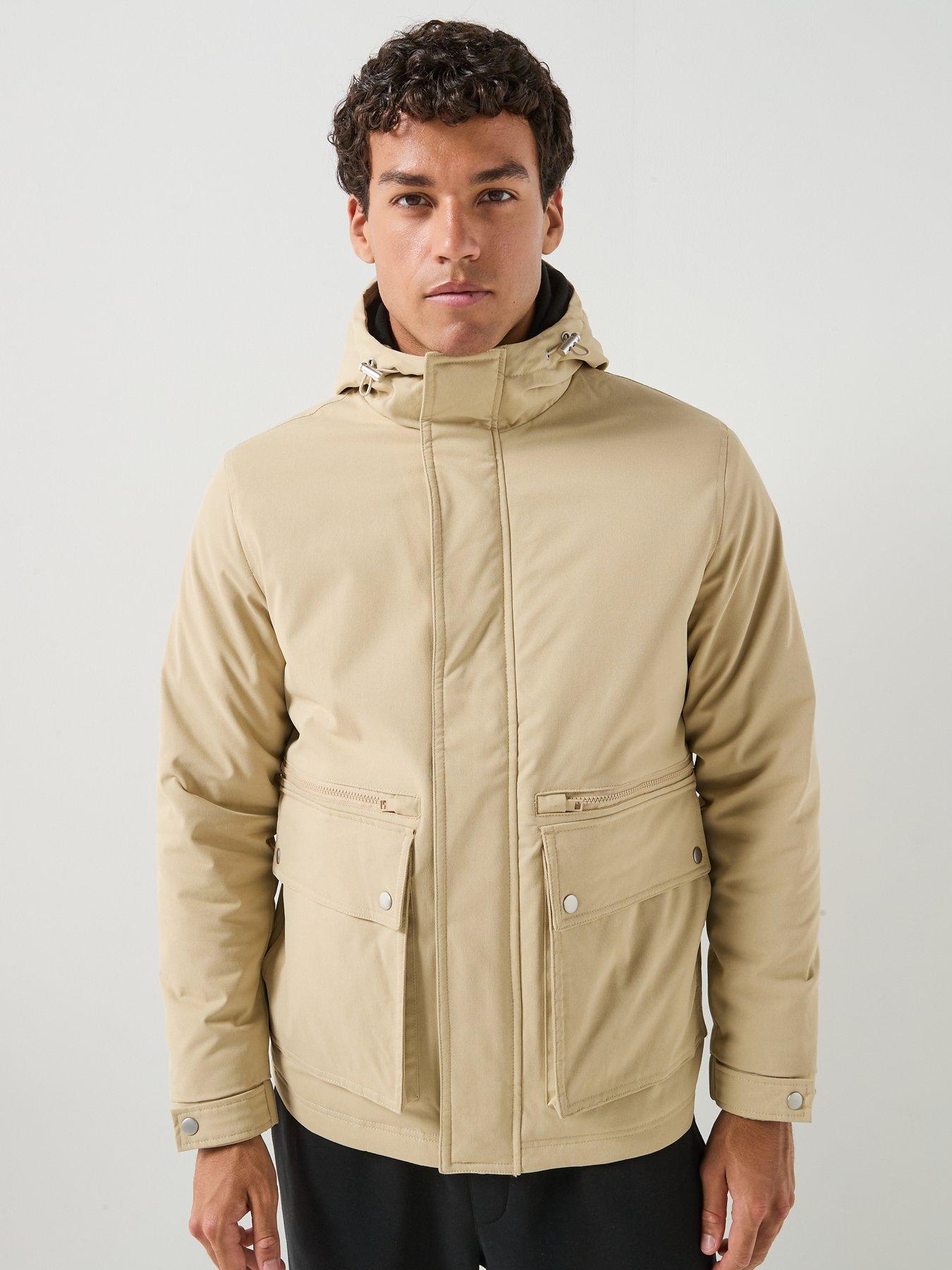 Jack & Jones Men's Fields Of Rye Wolf Parka Jacket - Image 3