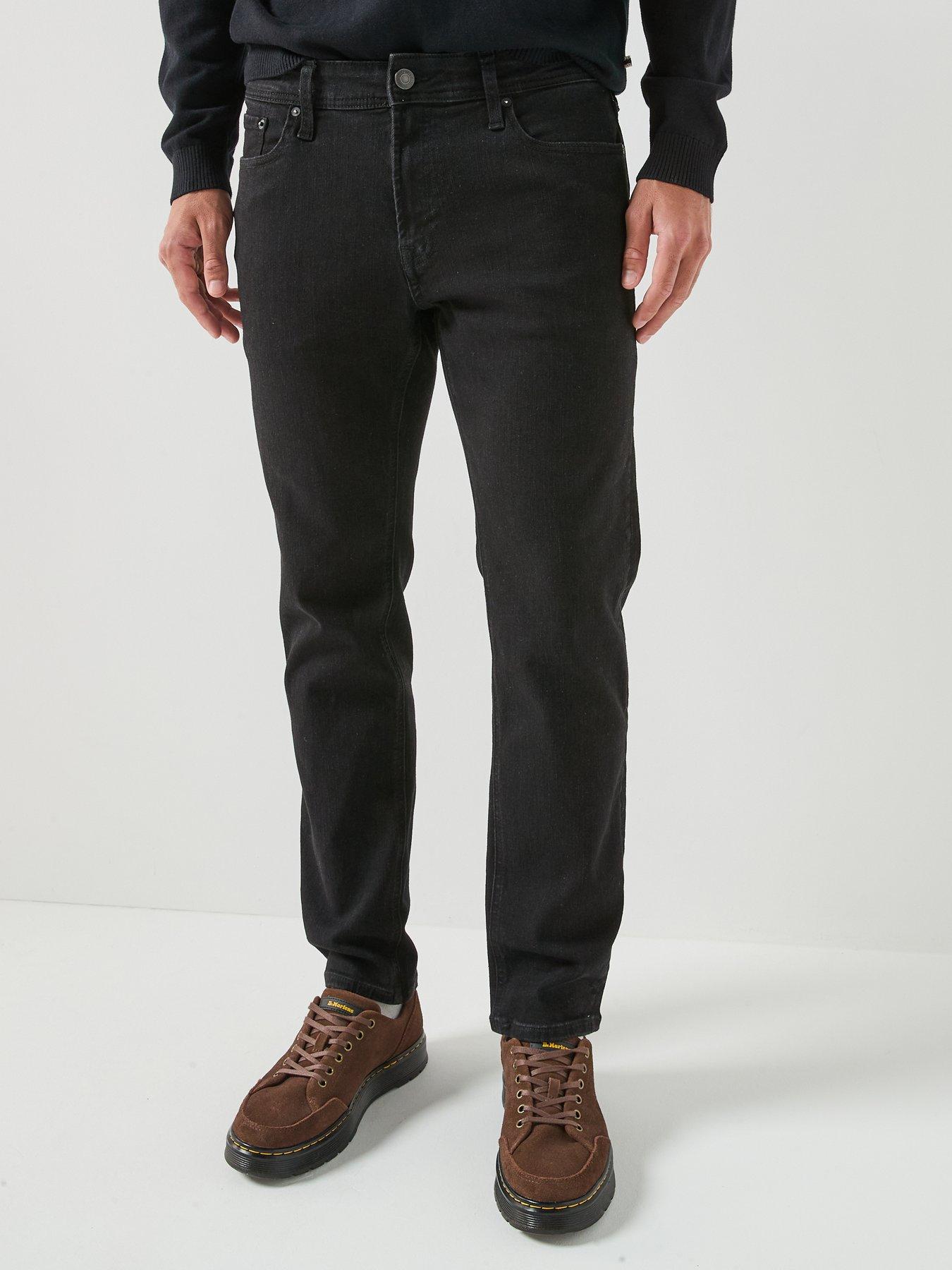 Jack & Jones Mike Original 682 Tapered Jeans, Black - 30W x 32L - Image 3