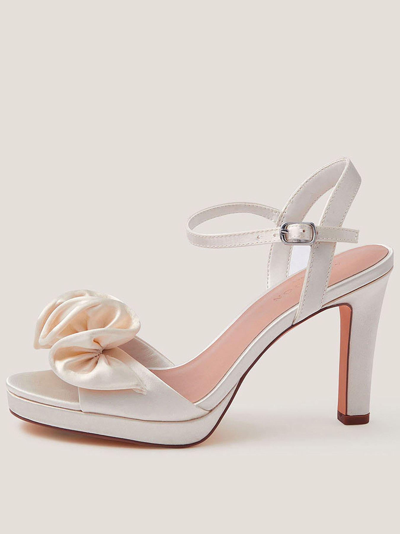 Monsoon Dulce Frill Heels - Cream