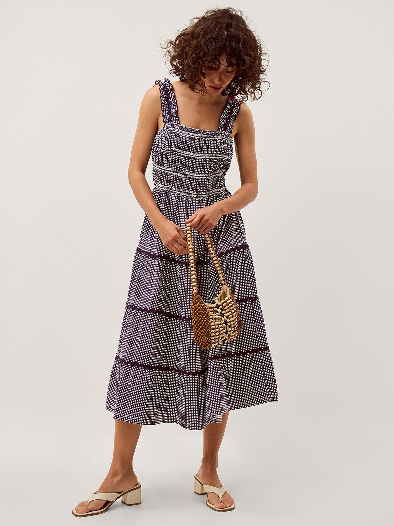 Monsoon Glori Gingham Jersey Dres