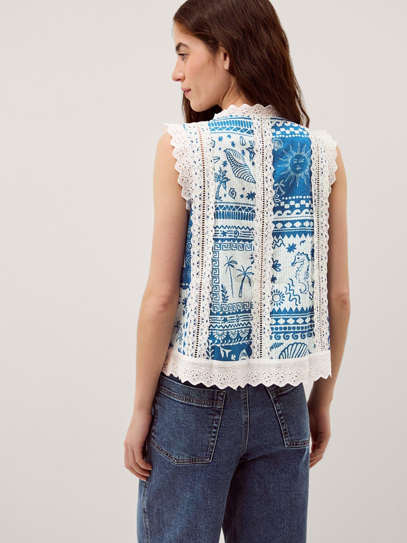 Image 2 of 5 of Monsoon Soleil Print Tank