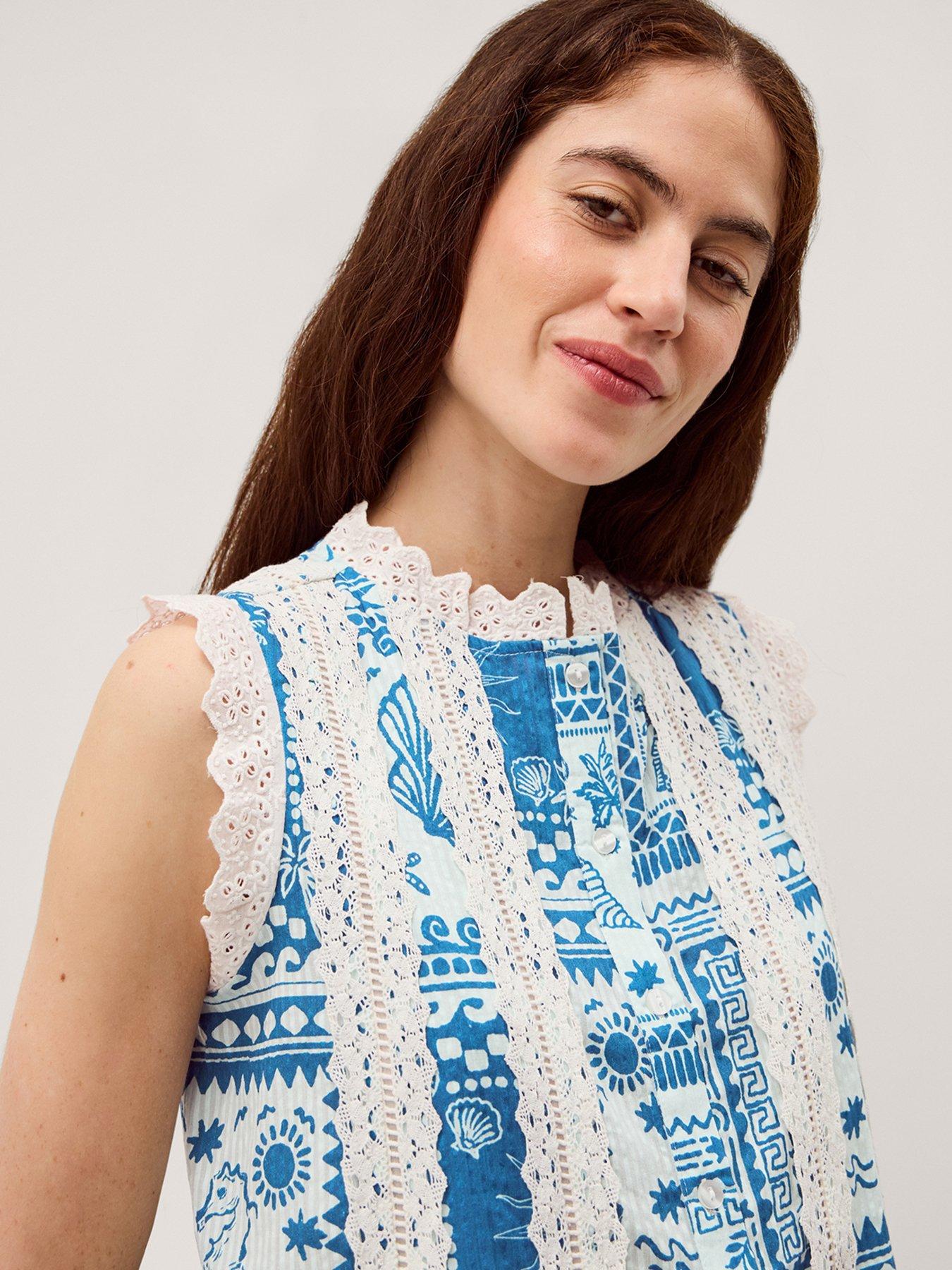 Image 4 of 5 of Monsoon Soleil Print Tank