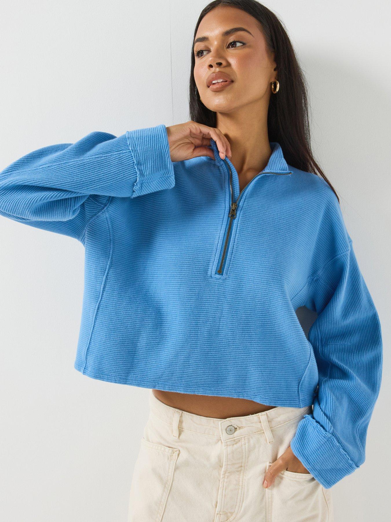 FREE PEOPLE Celeste Quarterzip Sweatshirt