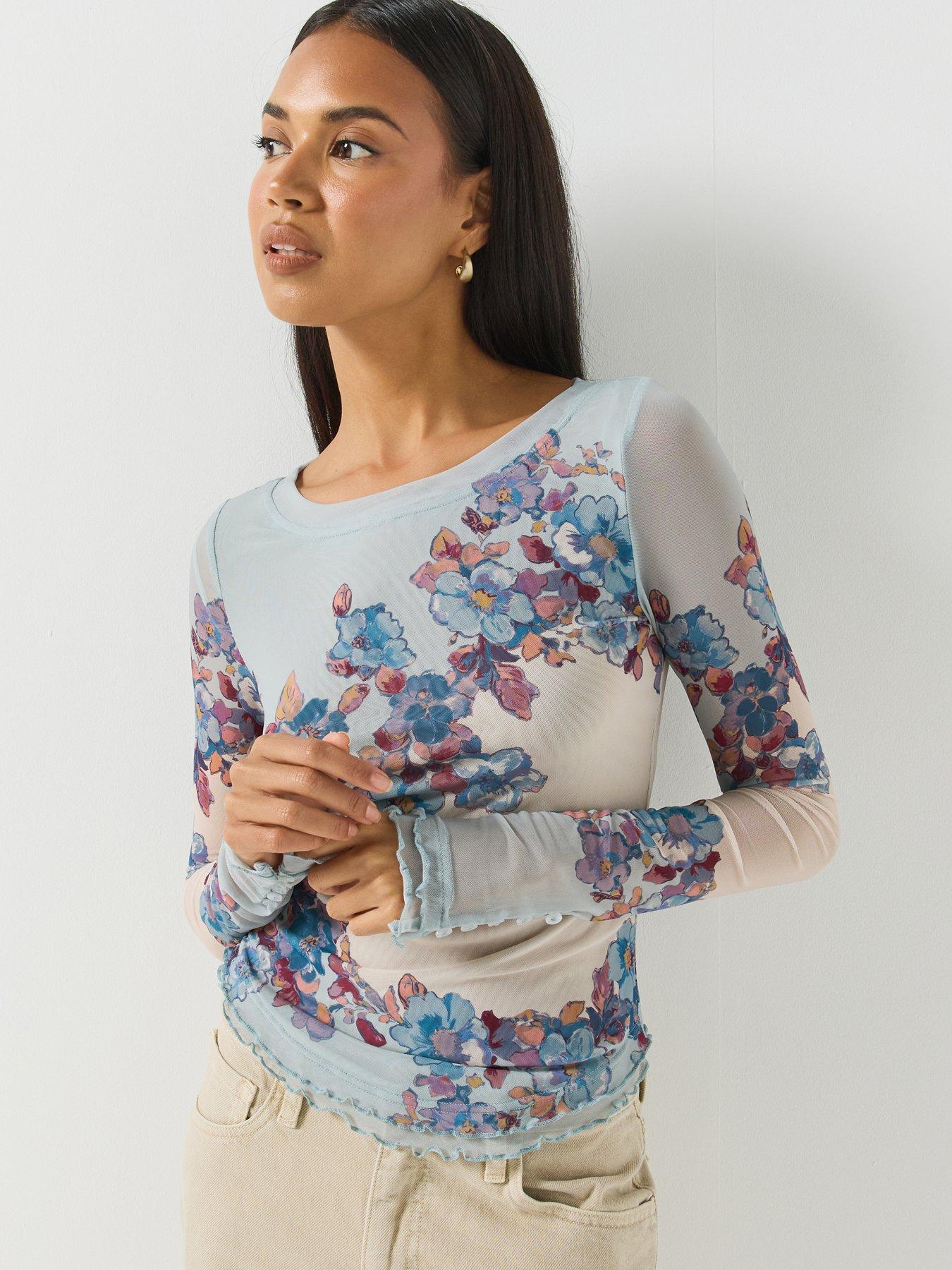 FREE PEOPLE Lilly Printed Longsleeve Top