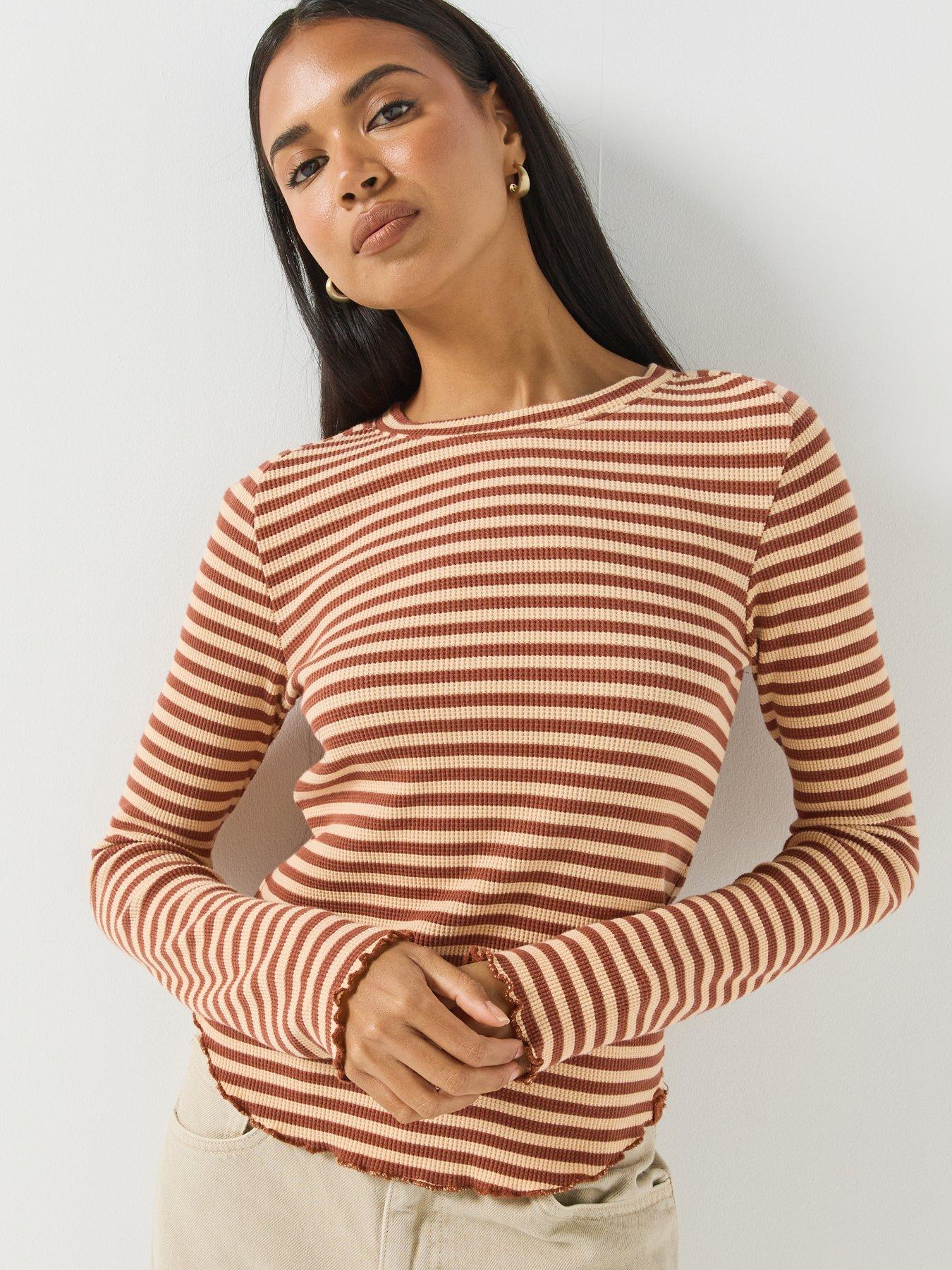 Image 4 of 6 of FREE PEOPLE Easy Does It Striped Tee