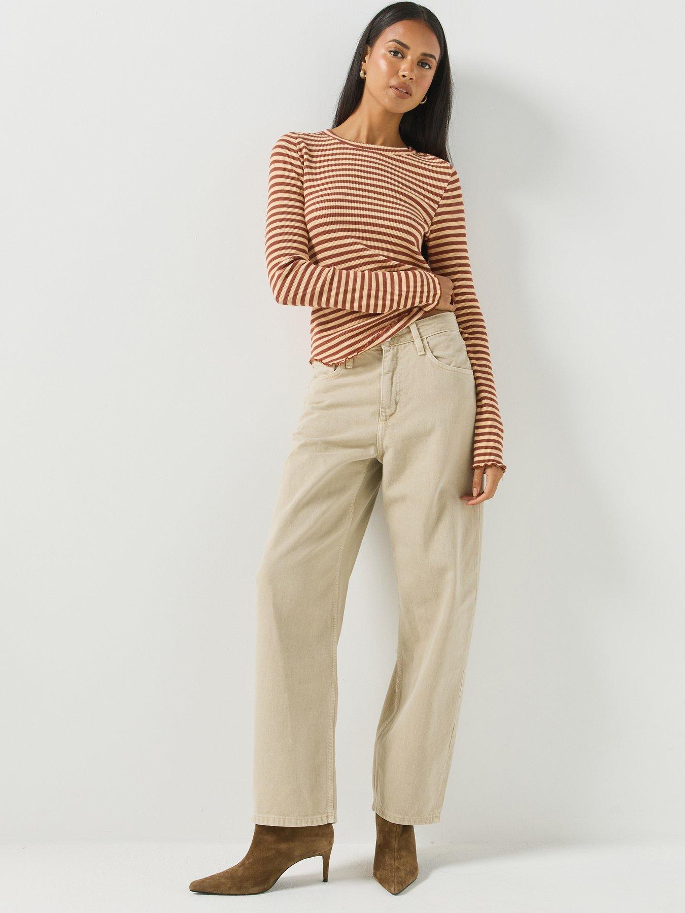 Image 6 of 6 of FREE PEOPLE Easy Does It Striped Tee