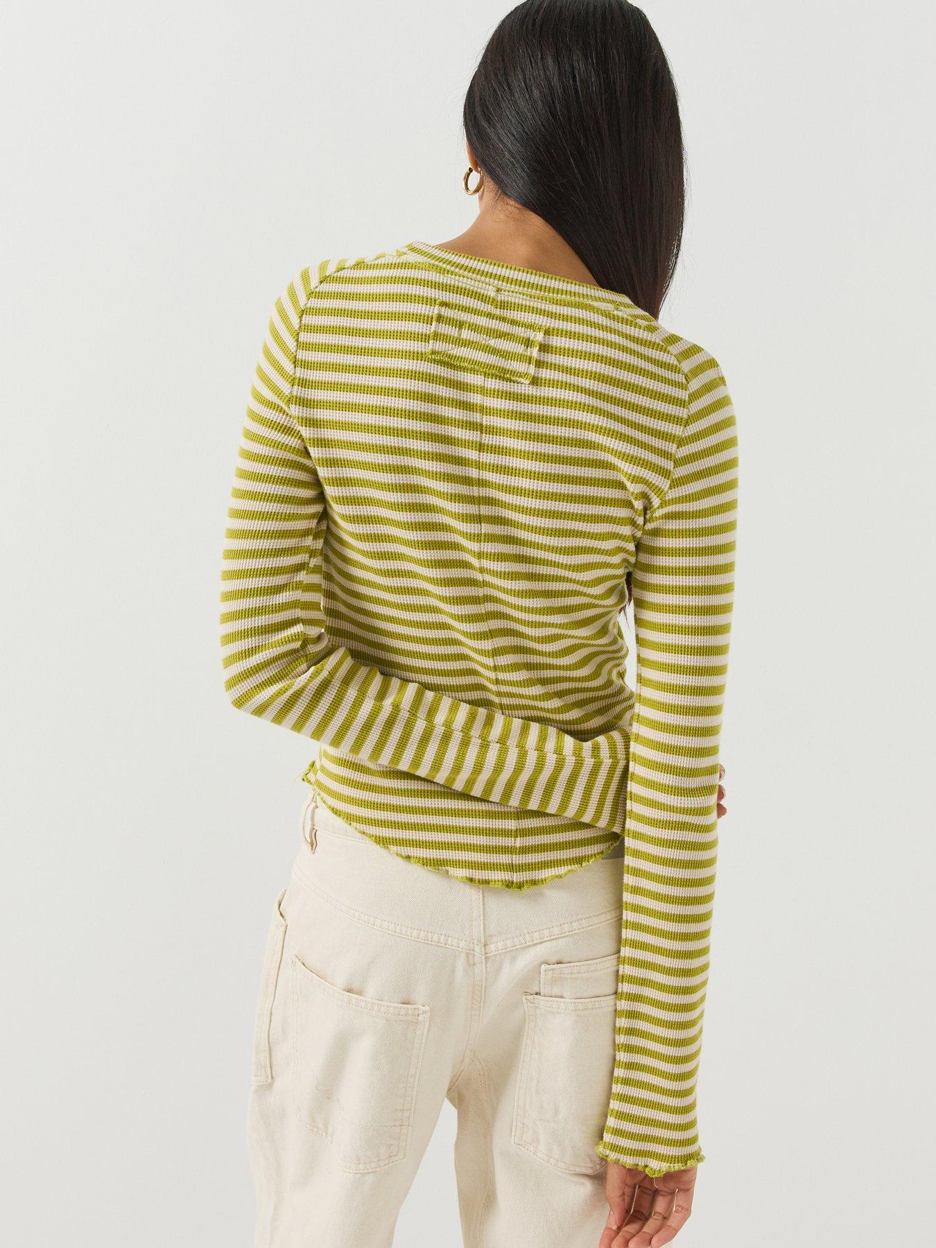 Image 2 of 6 of FREE PEOPLE Easy Does It Striped Tee