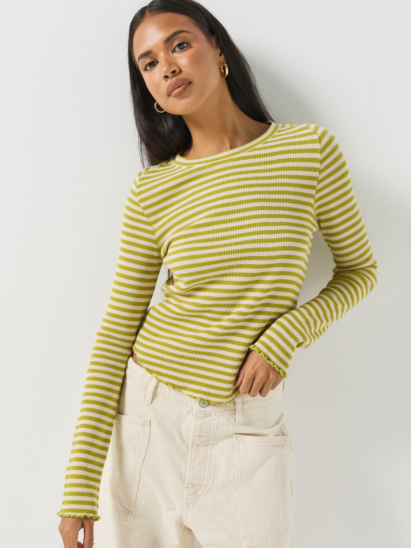 Image 4 of 6 of FREE PEOPLE Easy Does It Striped Tee