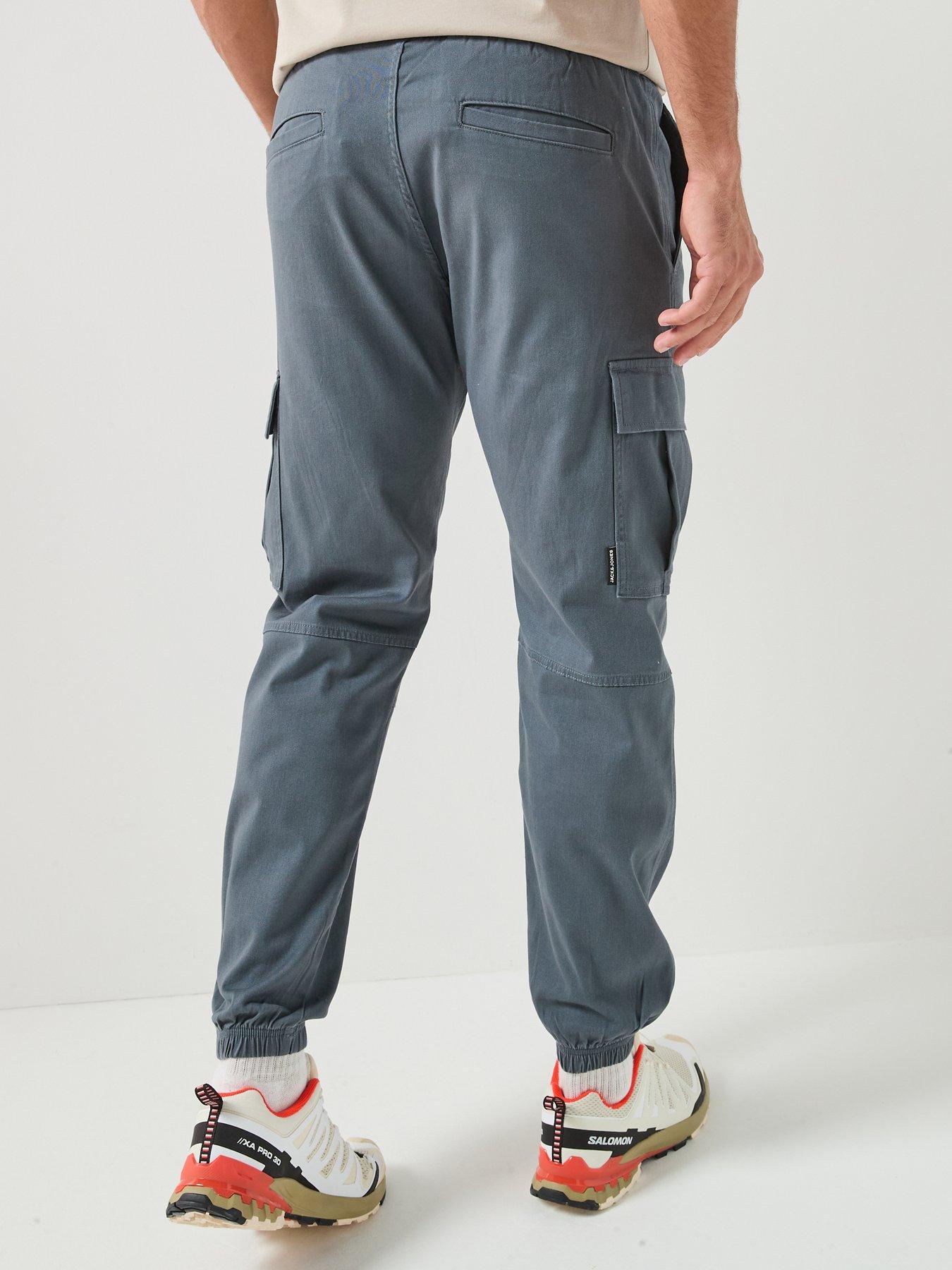 Image 2 of 5 of Jack & Jones Kane Dylan Cuffed Cargo Pants - Turbulence
