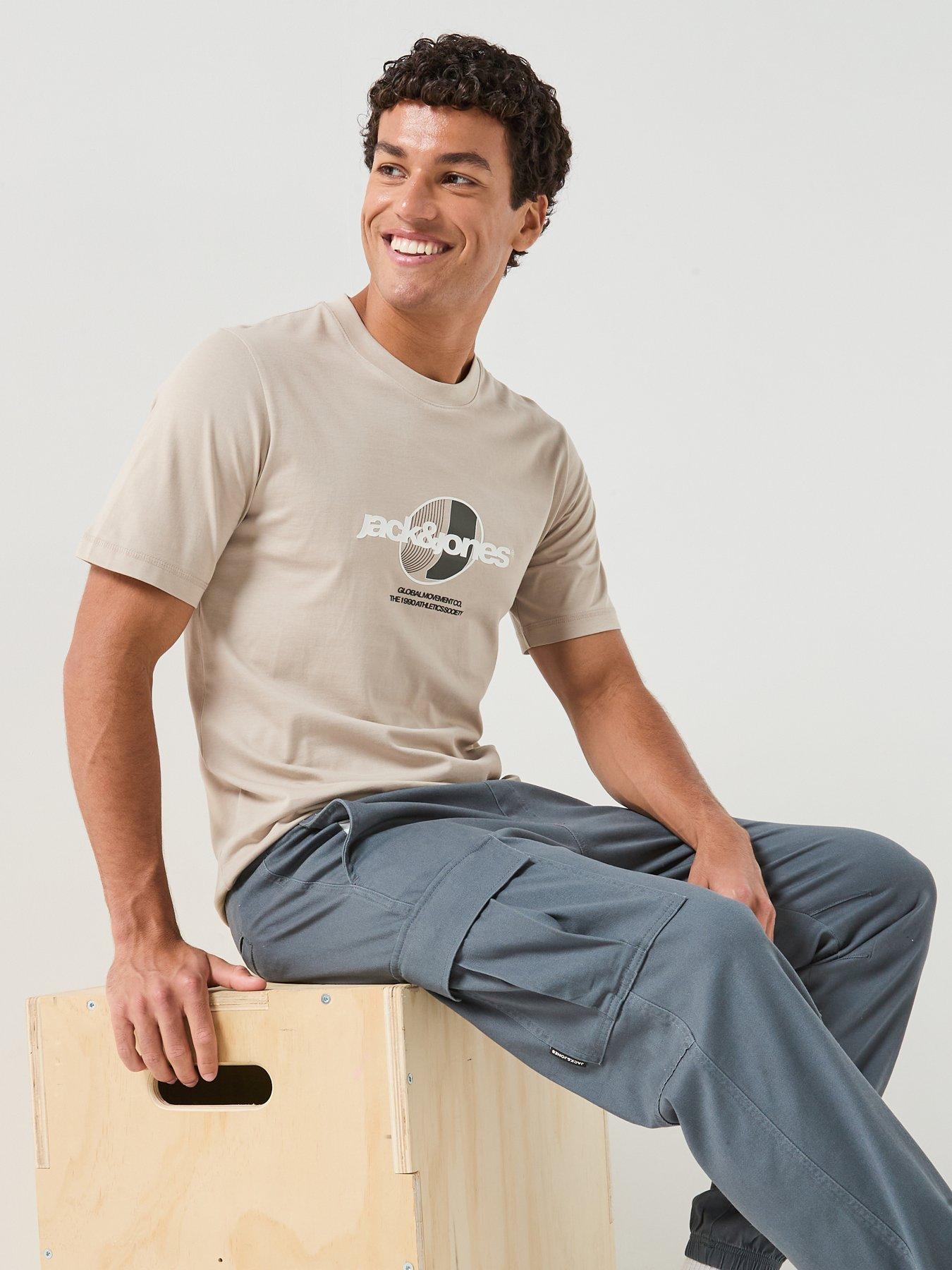 Image 3 of 5 of Jack & Jones Kane Dylan Cuffed Cargo Pants - Turbulence